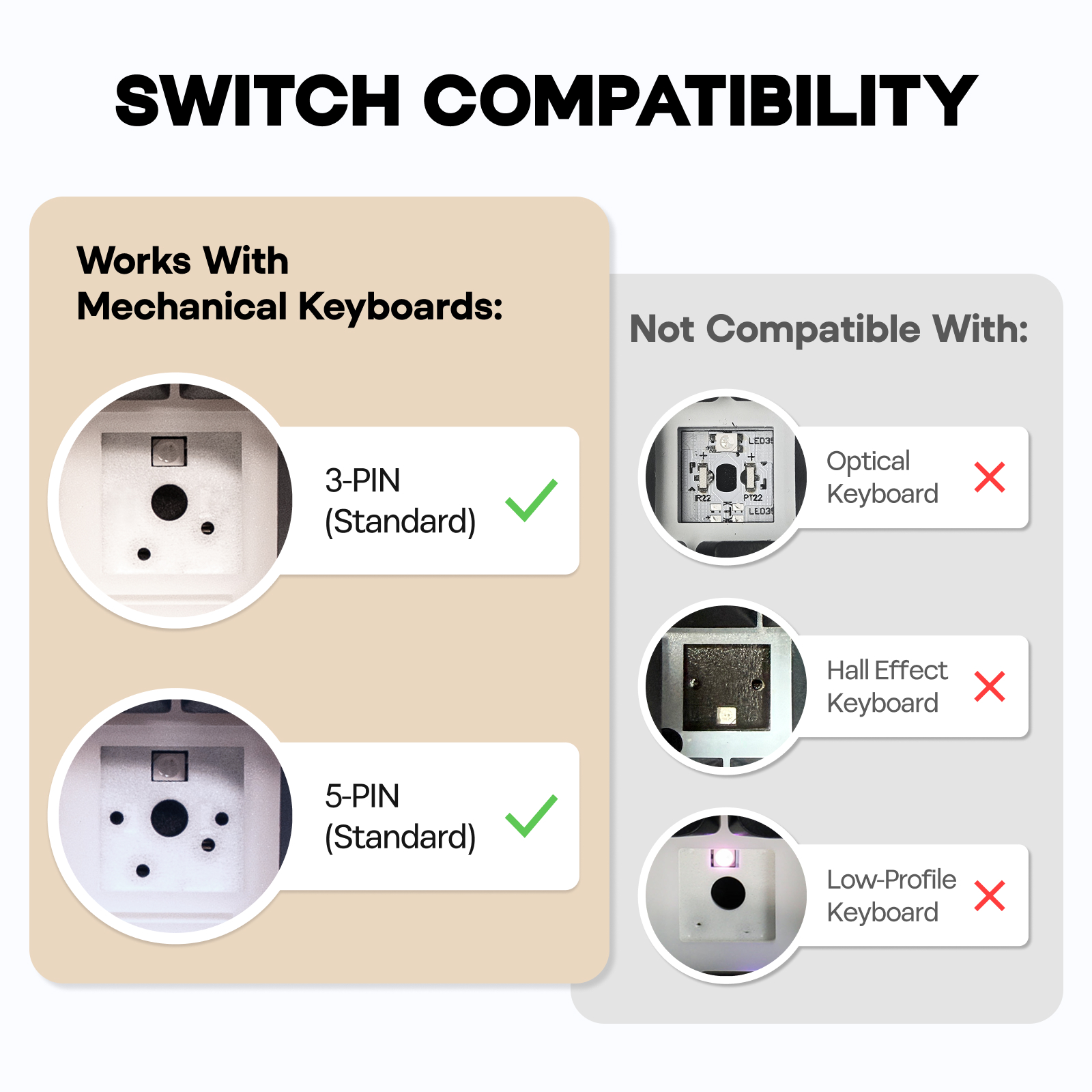 35-osainen EPOMAKER Sorane Linear Silent Switch