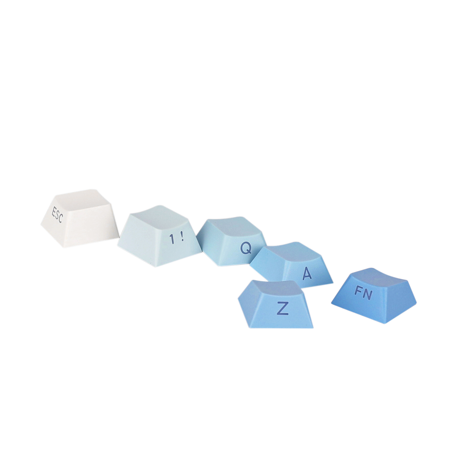 EPOMAKER Sky Blue 133-klávesová dvojitá potlač PBT s