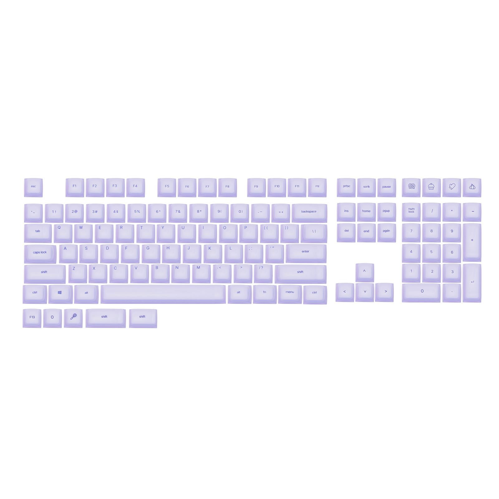 Set di tasti EPOMAKER AegisSil, 113 pezzi, profilo