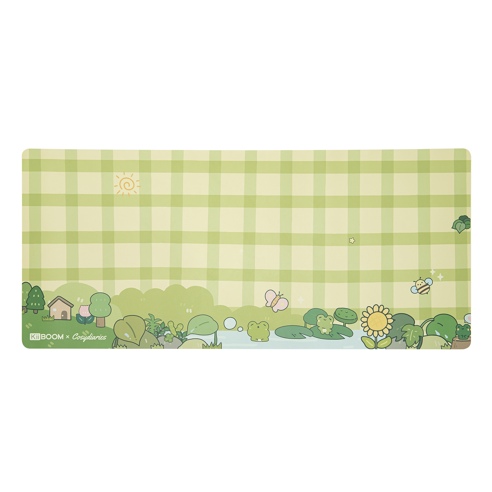 KiiBOOM X Cosydiaries Rainy Froggy Day Desk Mat 35.4