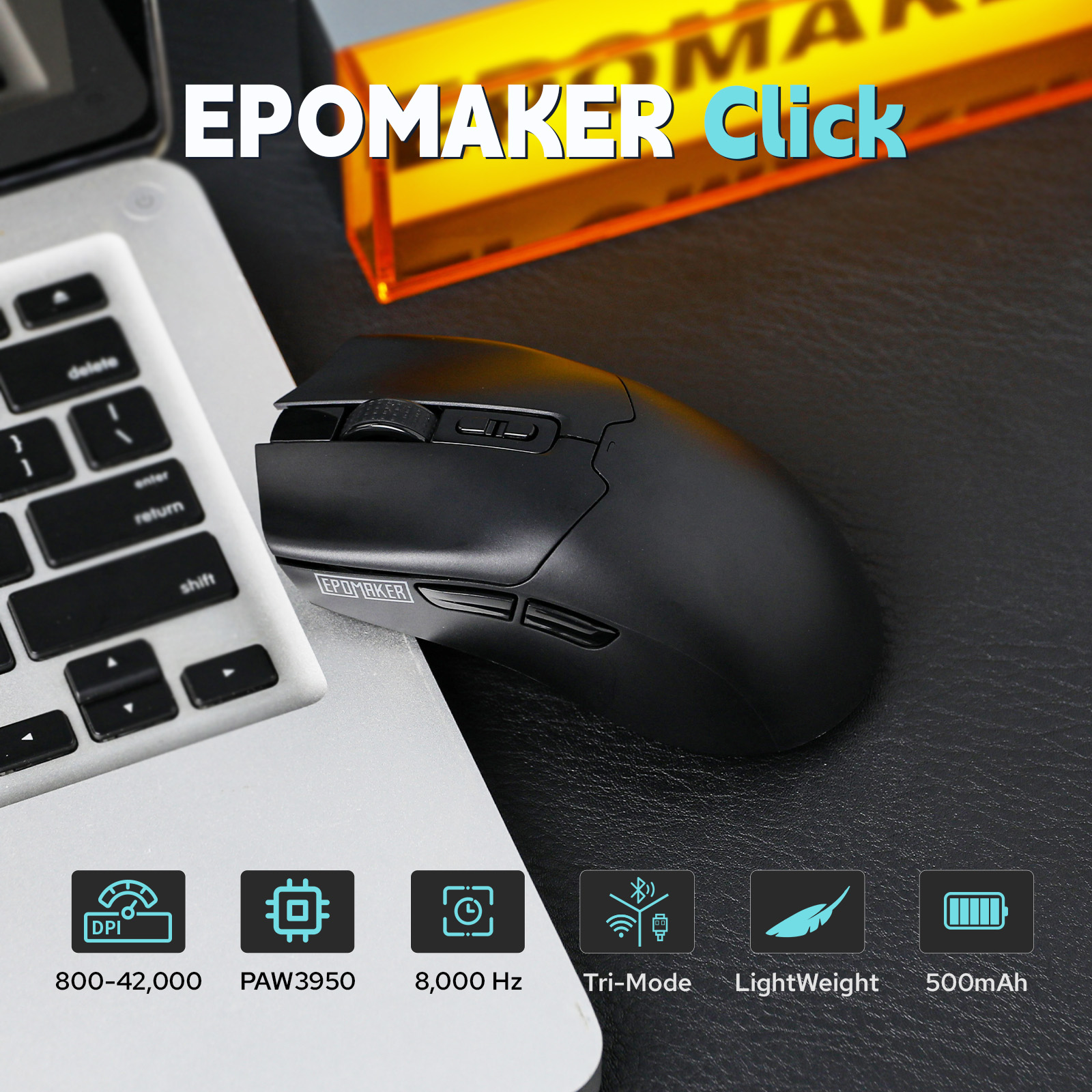 EPOMAKER Click Gaming Mouse Wireless