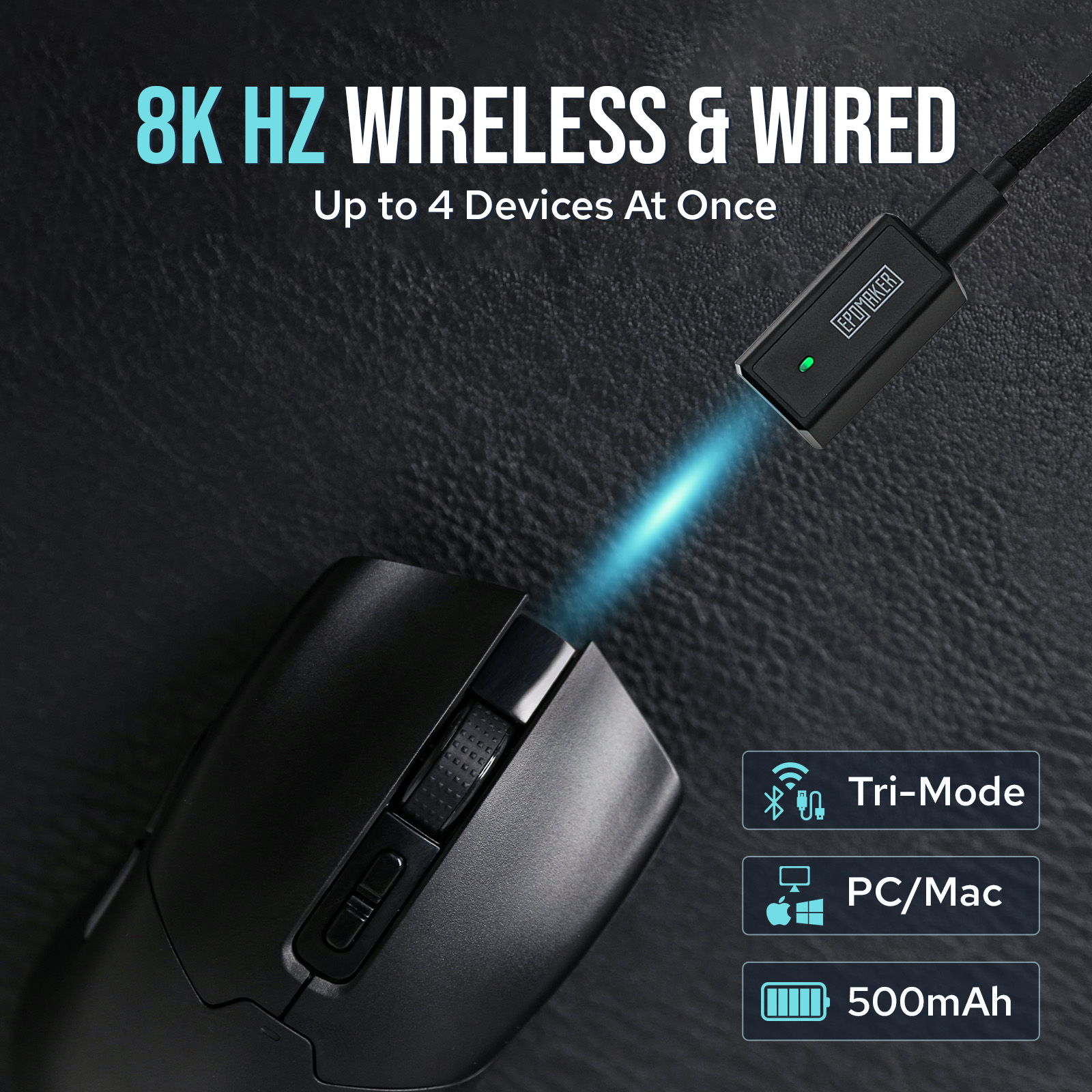 EPOMAKER Click Gaming Mouse Wireless
