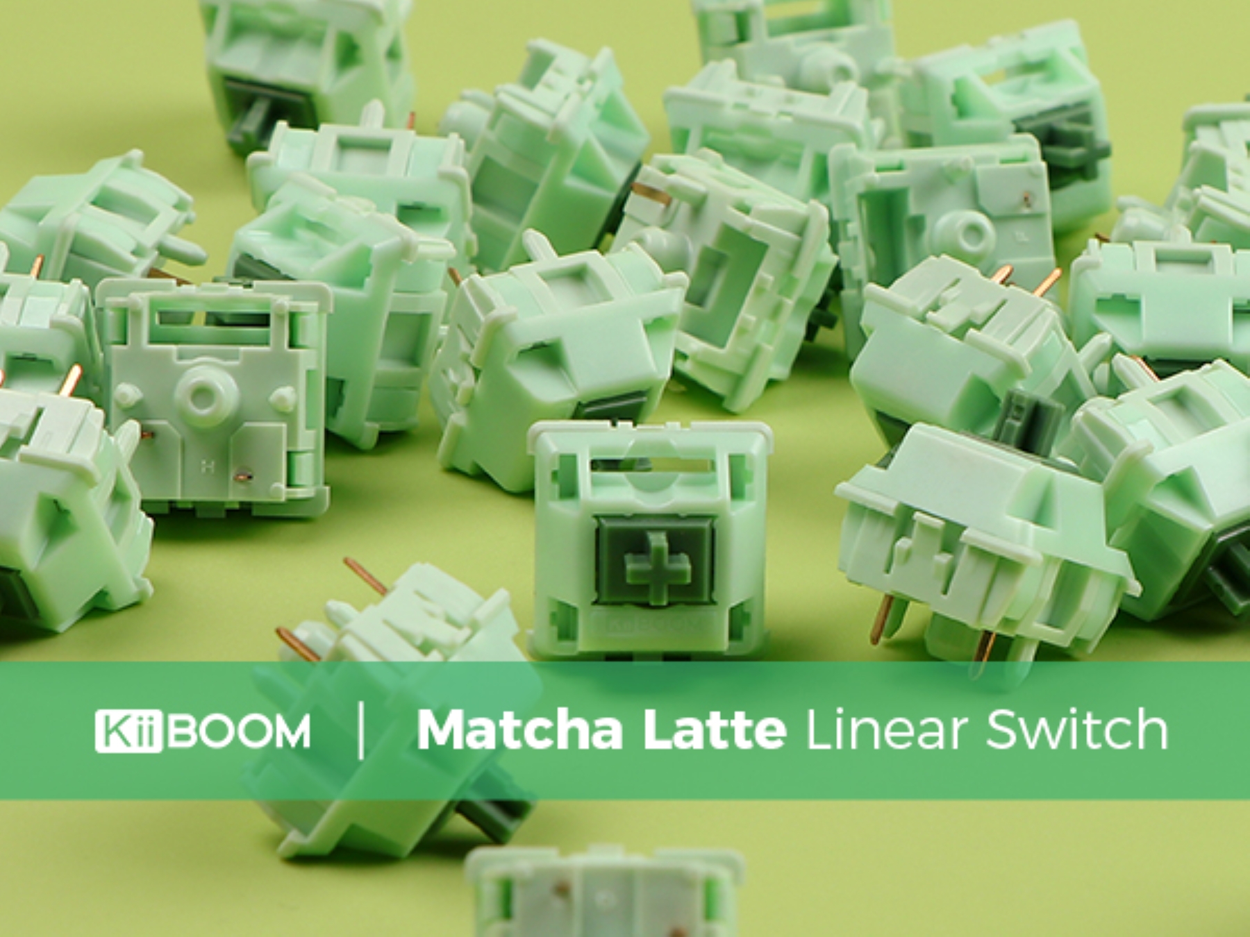 35 штук лінійних перемикачів KiiBOOM Matcha Latte 55 г