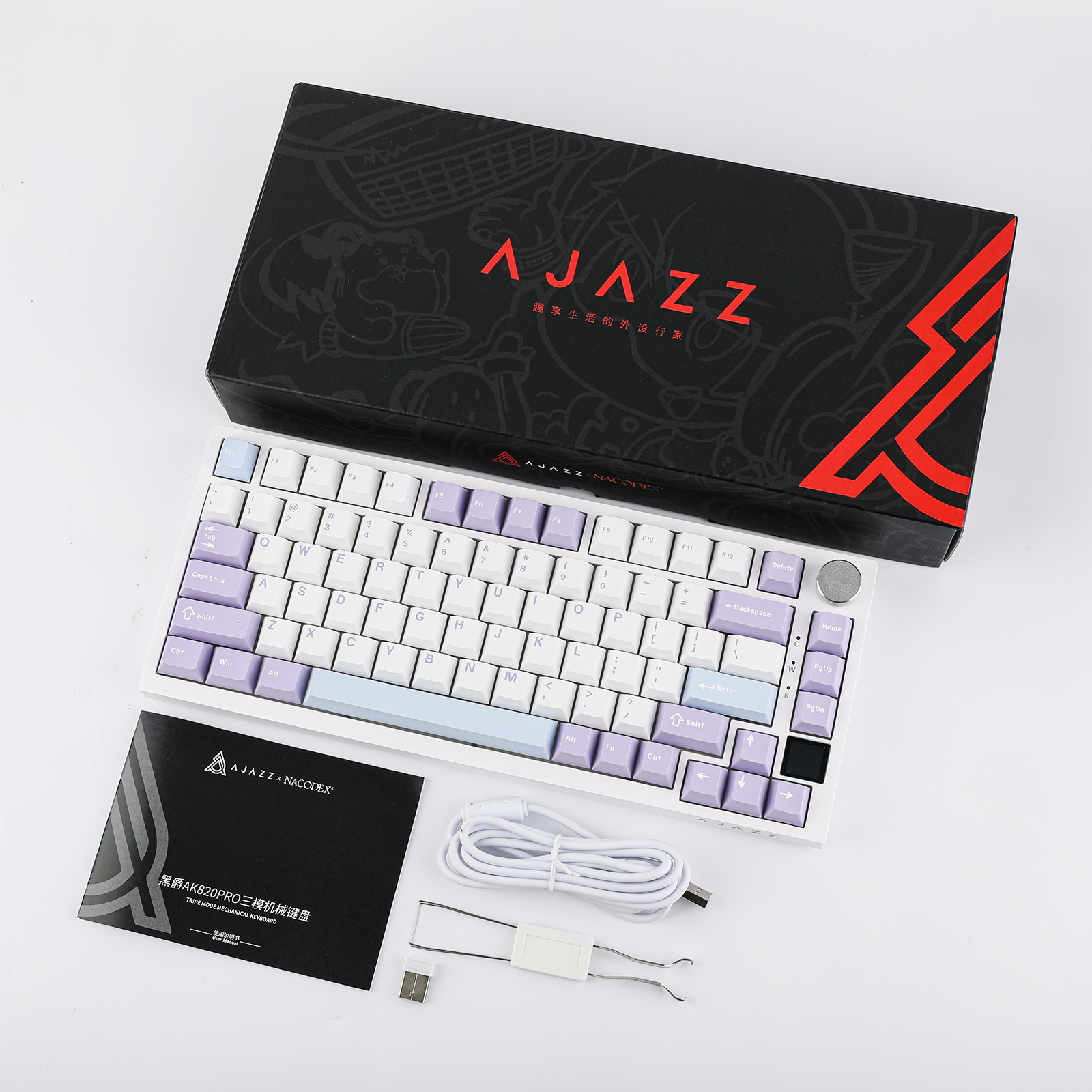 Ajazz AK820 Pro 75% con montaggio a guarnizione