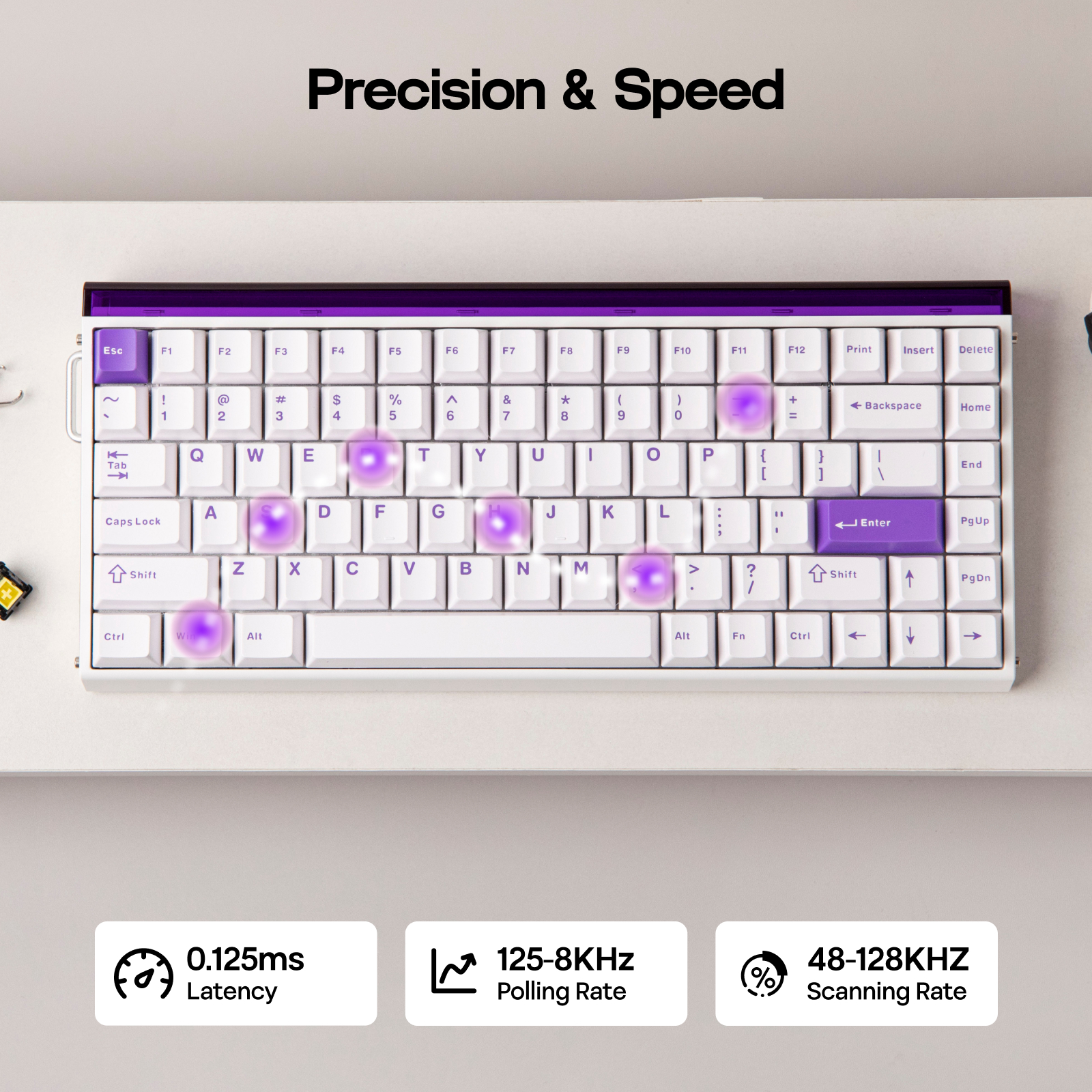 EPOMAKER AULA Hero84 HE 75% US QWERTY Layout Wired