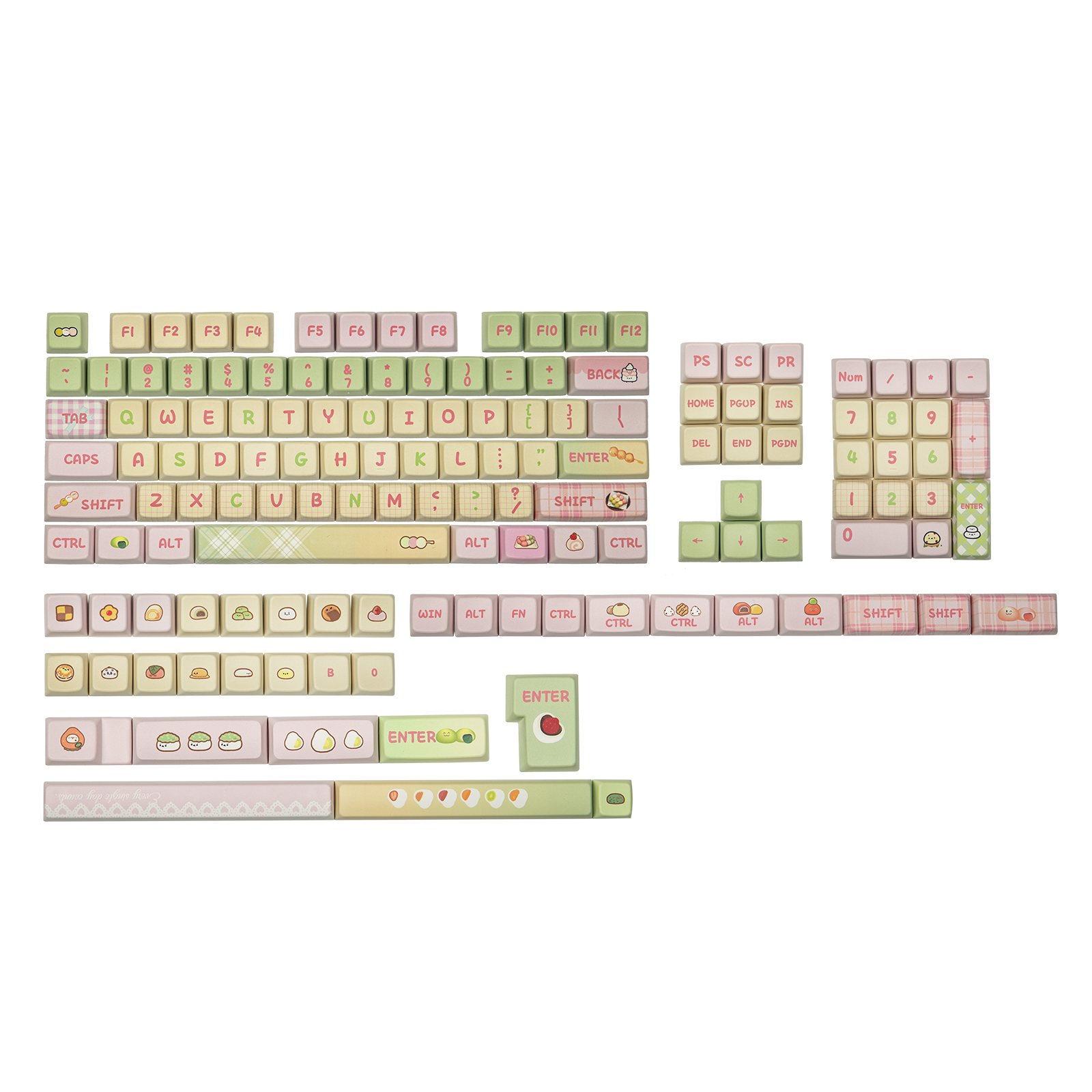KiiBOOM x Ydmochi Sweet Dango Dream Keycap Set 142 MDA