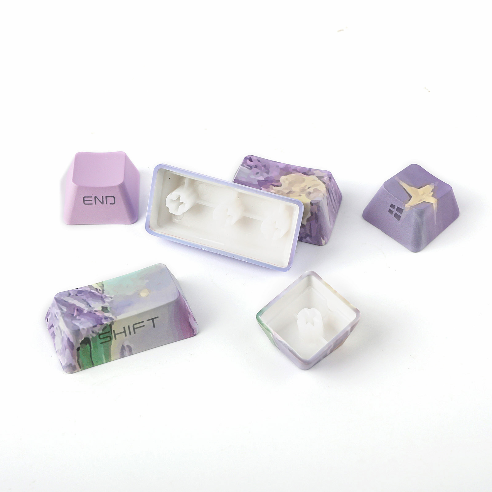 KiiBOOM Violet nøkkelhettesett 133 taster OEM-profil