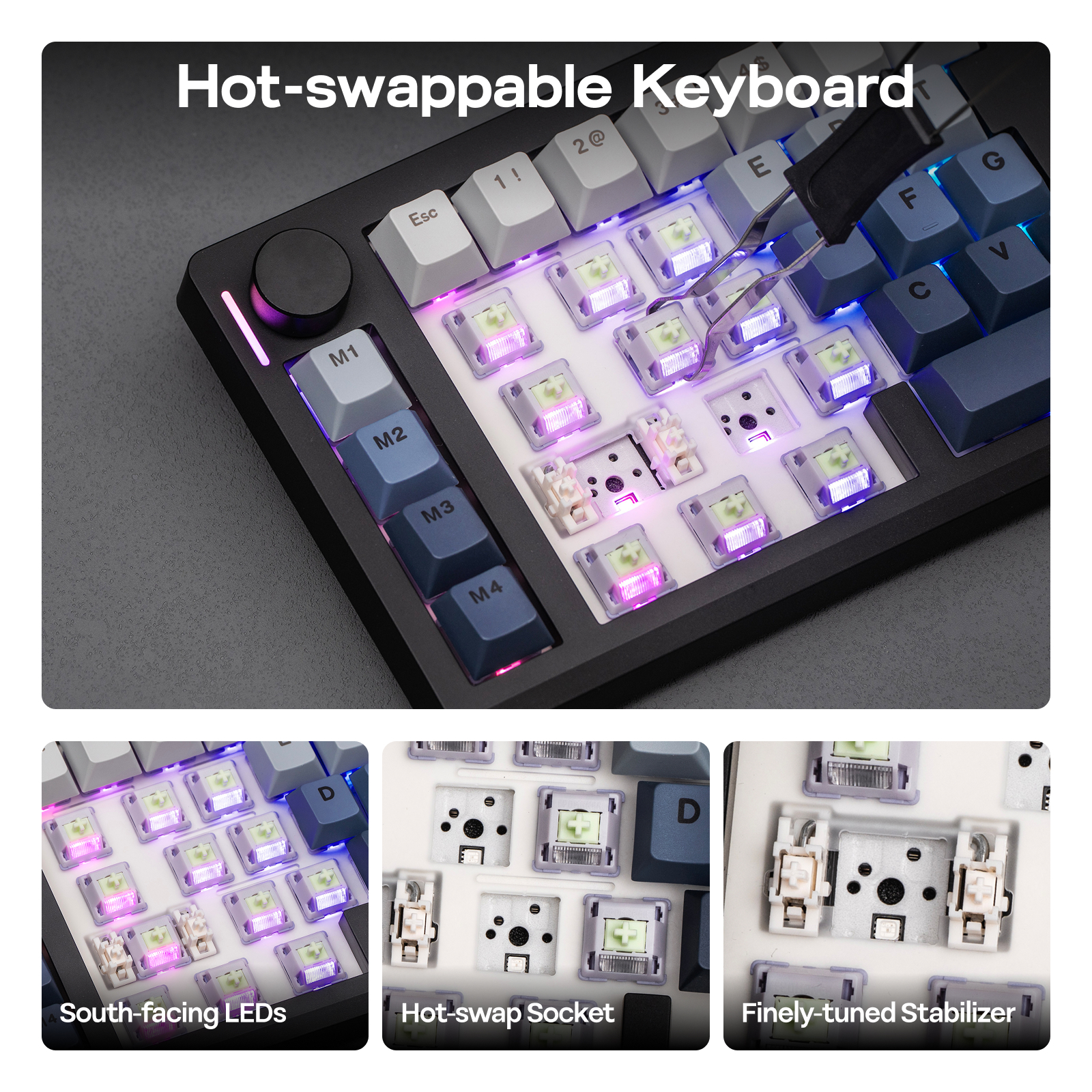 EPOMAKER Split70 QMK/VIA 70% Split Layout Hot-Swap