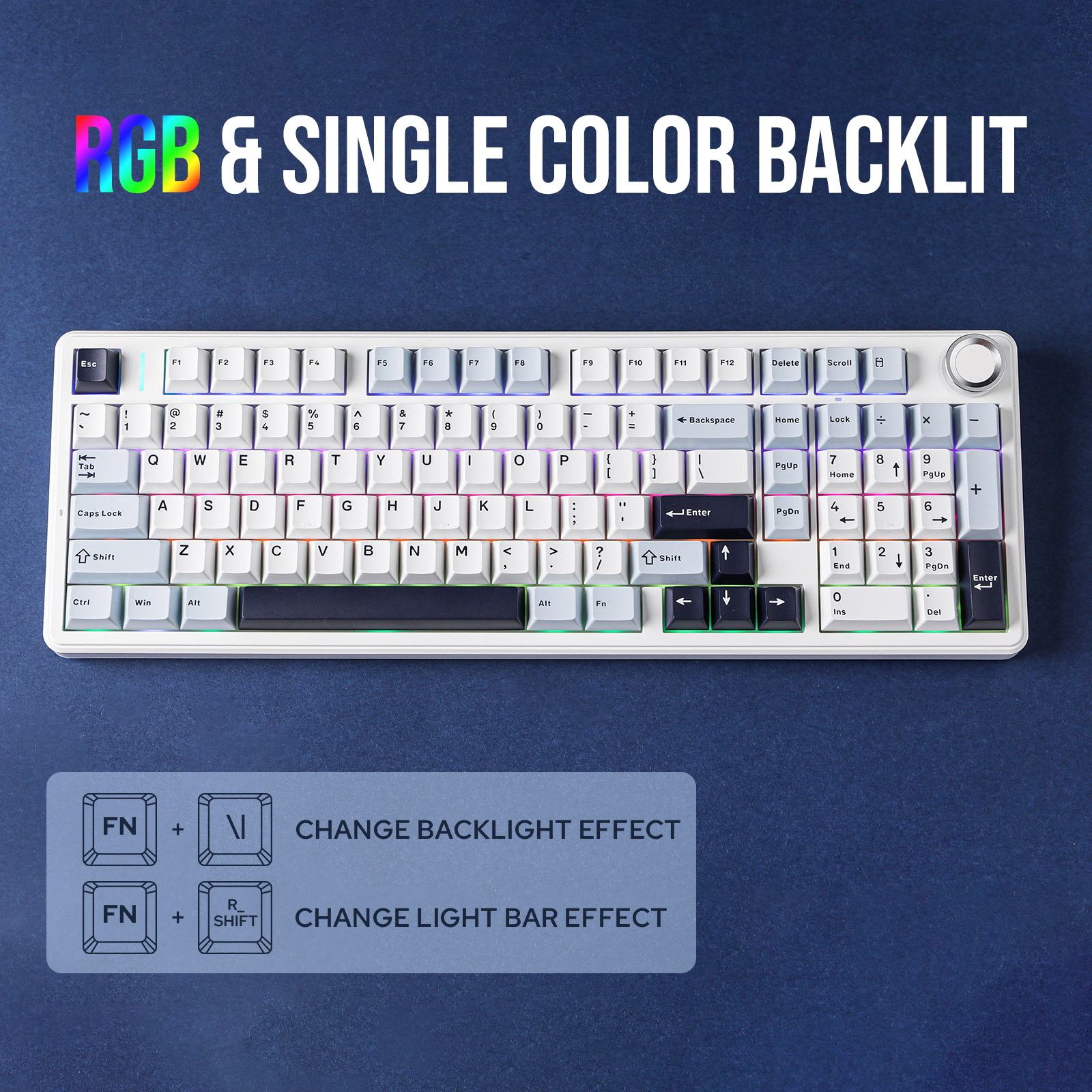 AULA F99 PRO 96% Layout Hot-Swappable Gasket-Mounted