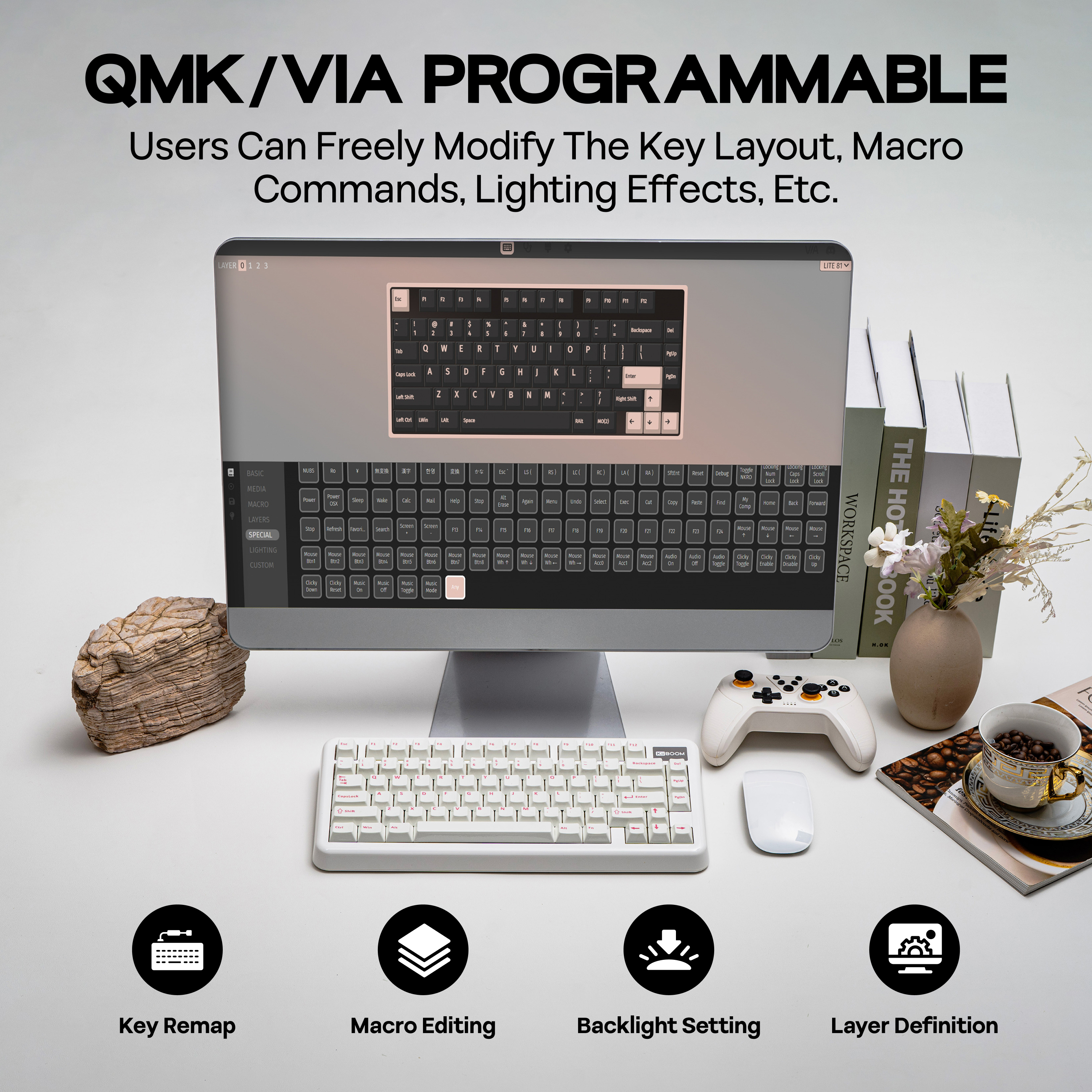 KiiBOOM Phantom81 Lite QMK/VIA 75% Hot-Swap