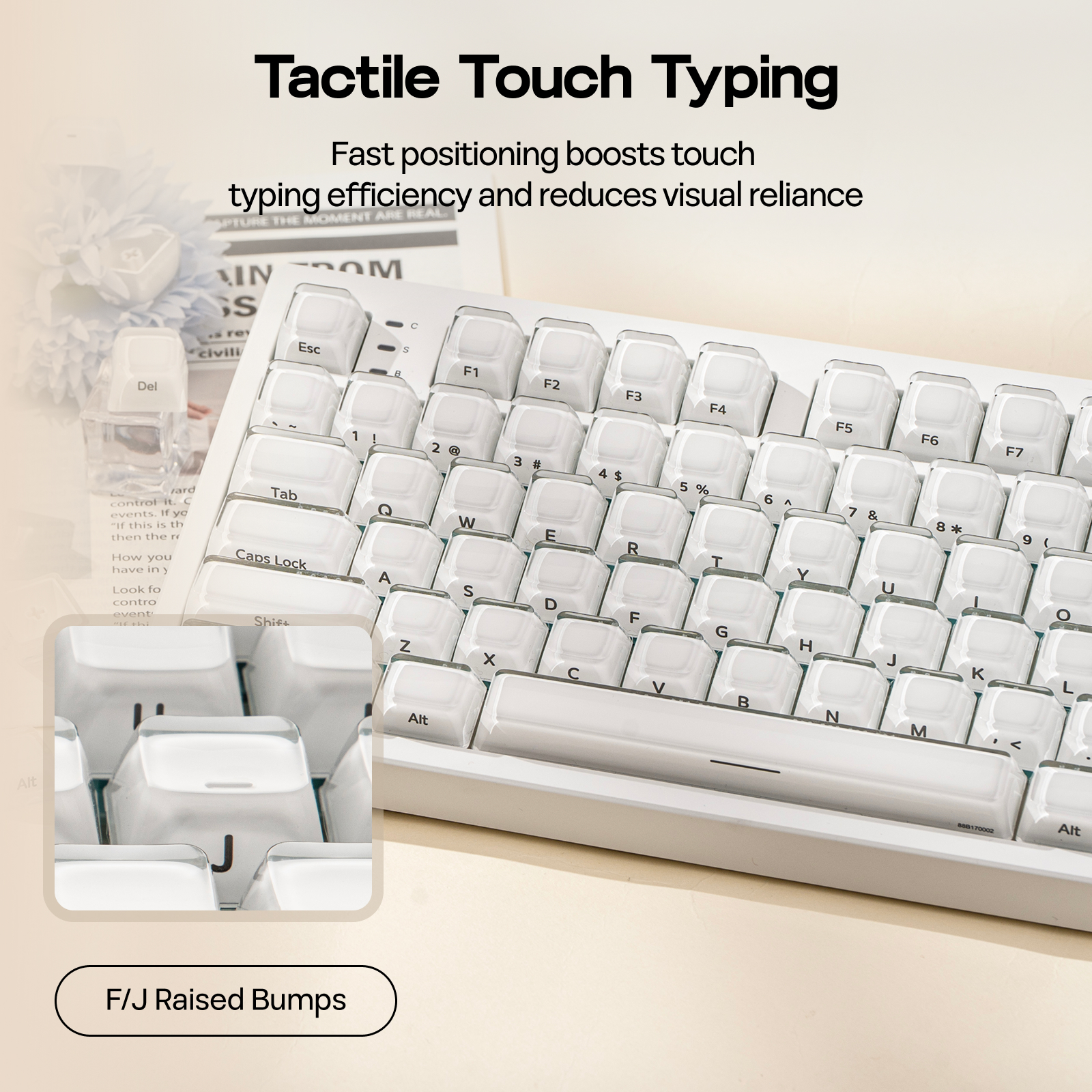 EPOMAKER Lusterfly Jelly Keycaps Set 123 MDA-profil