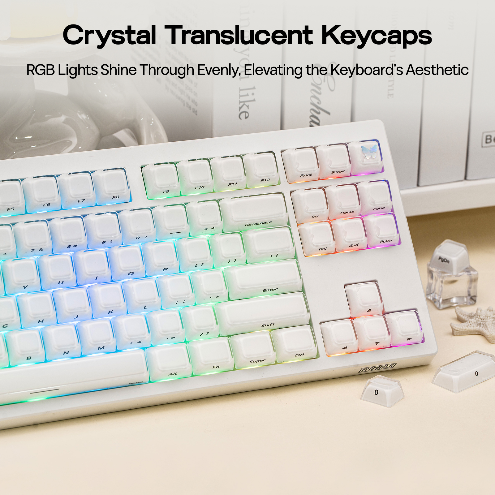EPOMAKER Lusterfly Jelly Keycaps Set 123 MDA-profil
