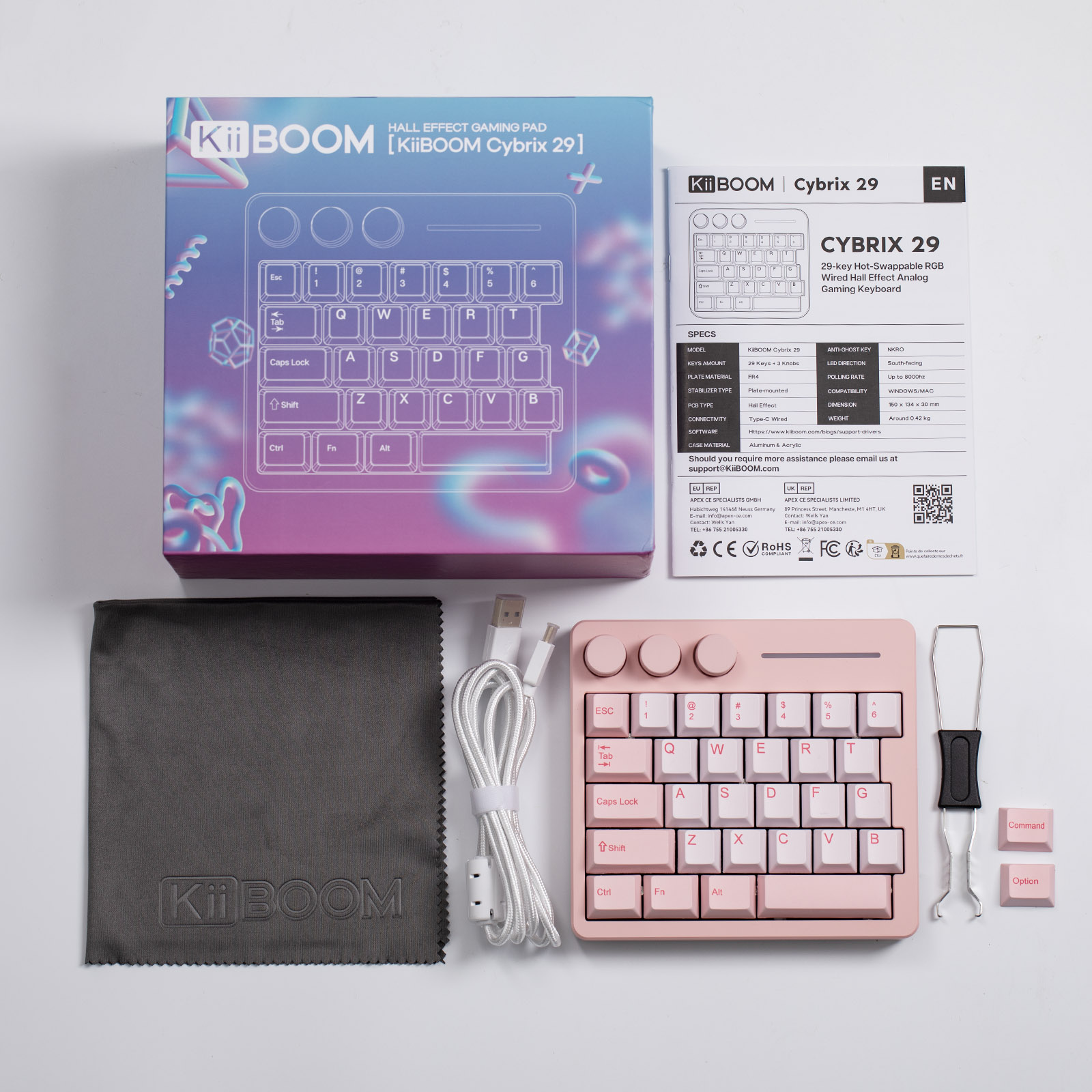 KiiBOOM Cybrix 29 29 Keys+3 Knobs Rapid Fast Wired One