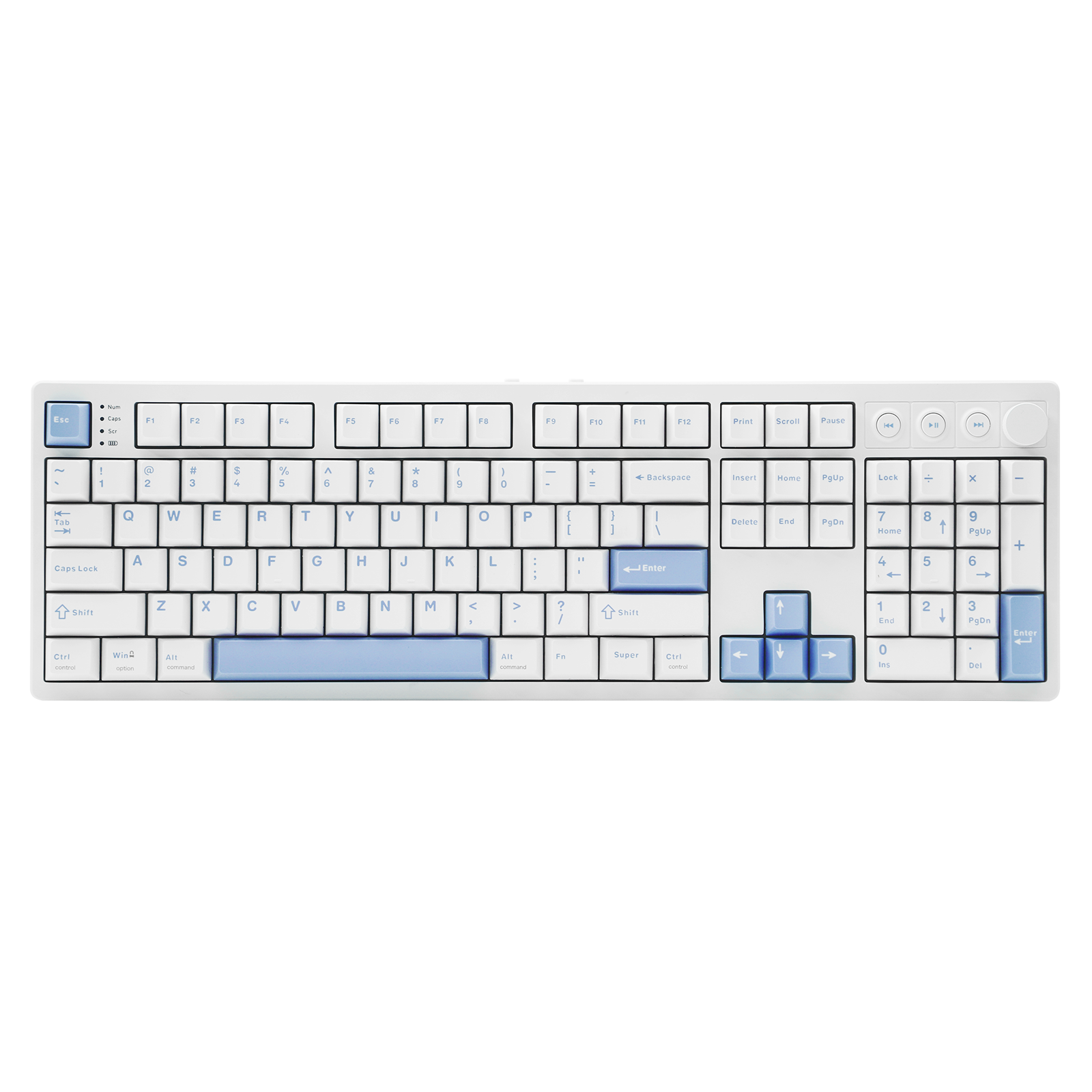 MechLands Vibe108 100% ANSI US QWERTY Layout