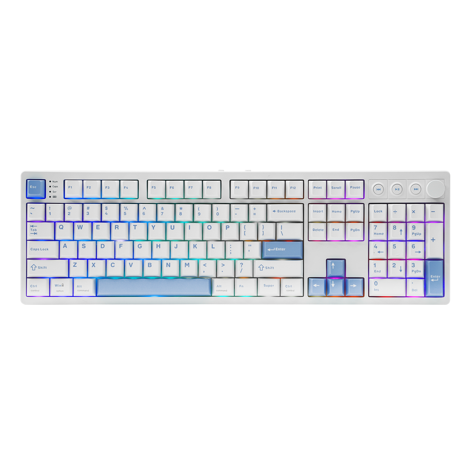MechLands Vibe108 100% ANSI US Layout Wired/BT/2.4GHz