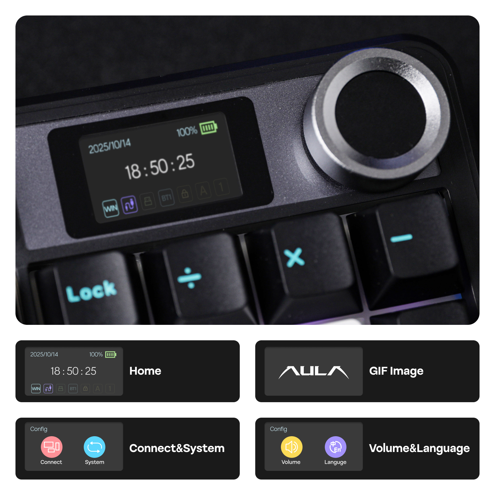 EPOMAKER X AULA F108 PRO 100% ANSI US Layout Gasket