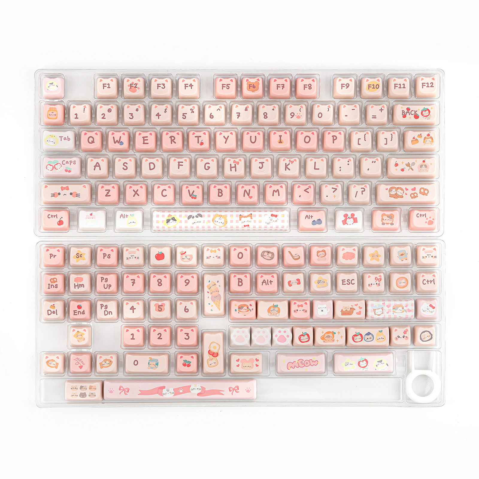 KiiBOOM Sweet Paw Keycap Set 140 MAO Profile 5-Side
