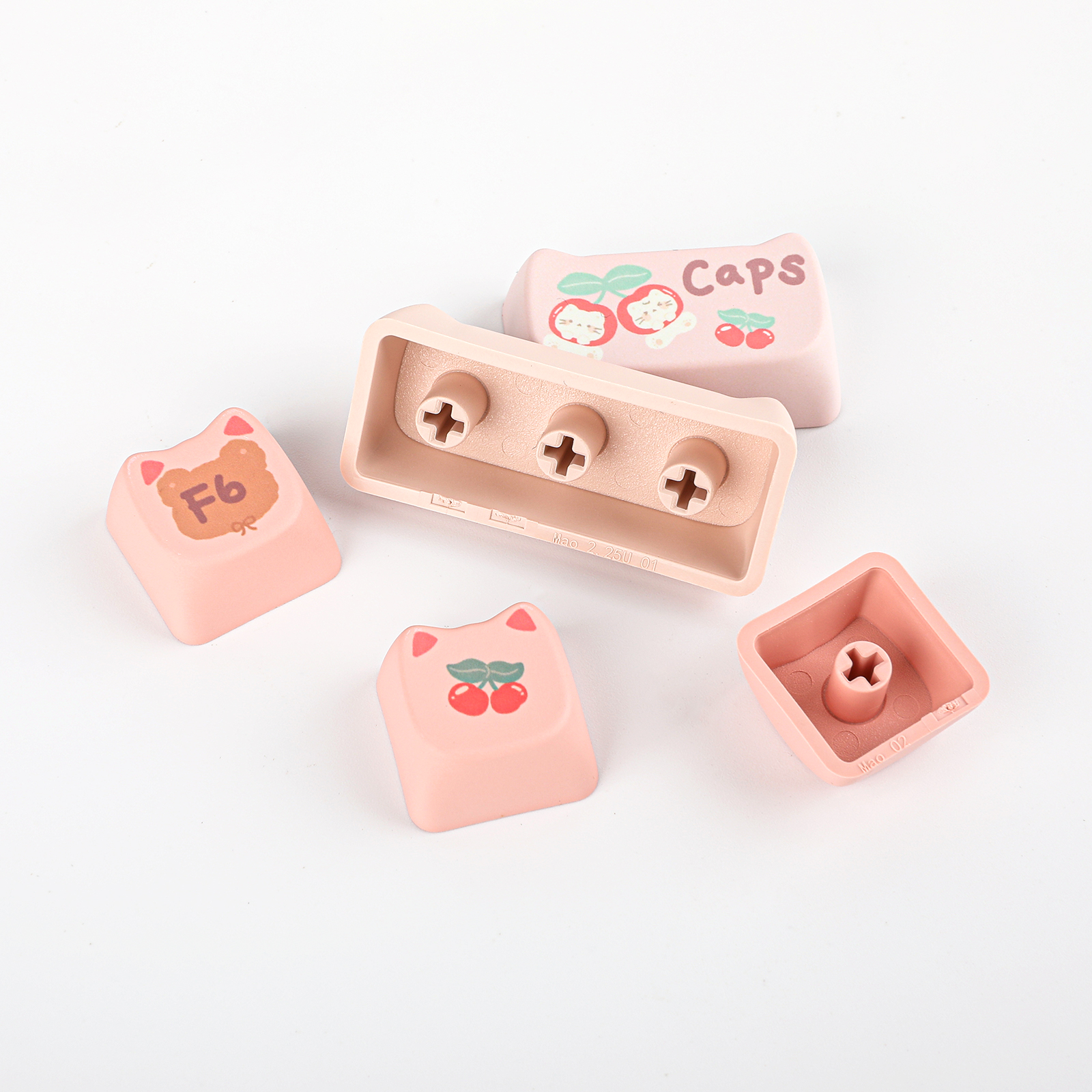 KiiBOOM Sweet Paw Keycap Set 140 MAO Profile 5-Side