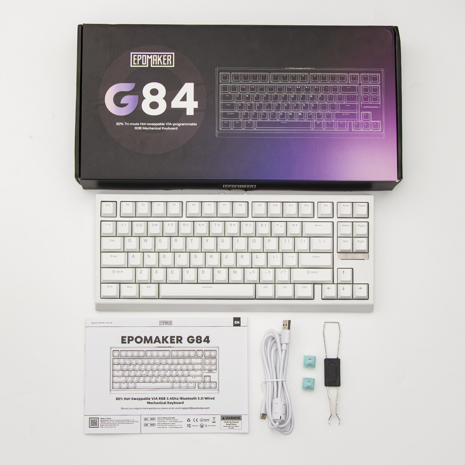 EPOMAKER G84 VIA Programmable 80% ANSI US Layout
