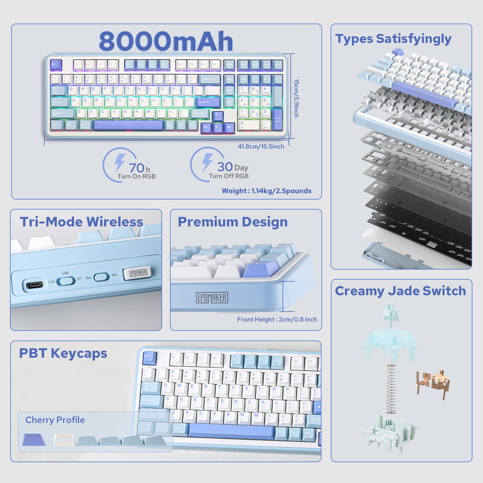 EPOMAKER TH99/TH99 Plus 96% QWERTY ANSI Hot-Swap