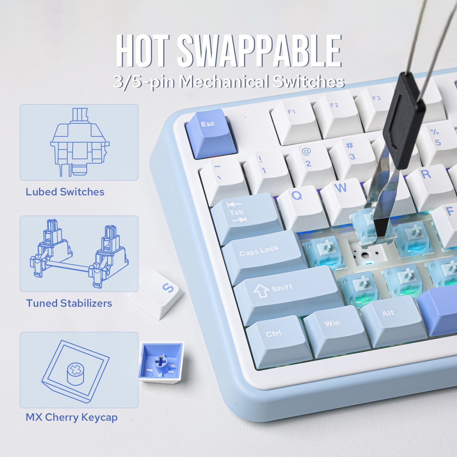 EPOMAKER TH99/TH99 Plus 96% QWERTY ANSI Hot-Swap