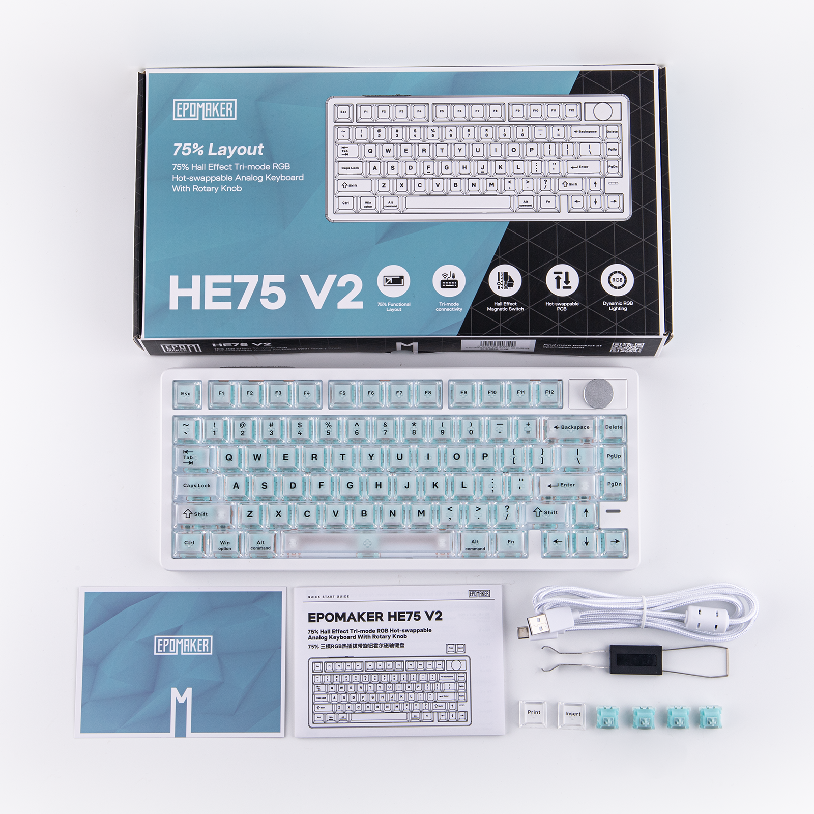 EPOMAKER HE75 V2 75% ANSI US QWERTY Layout