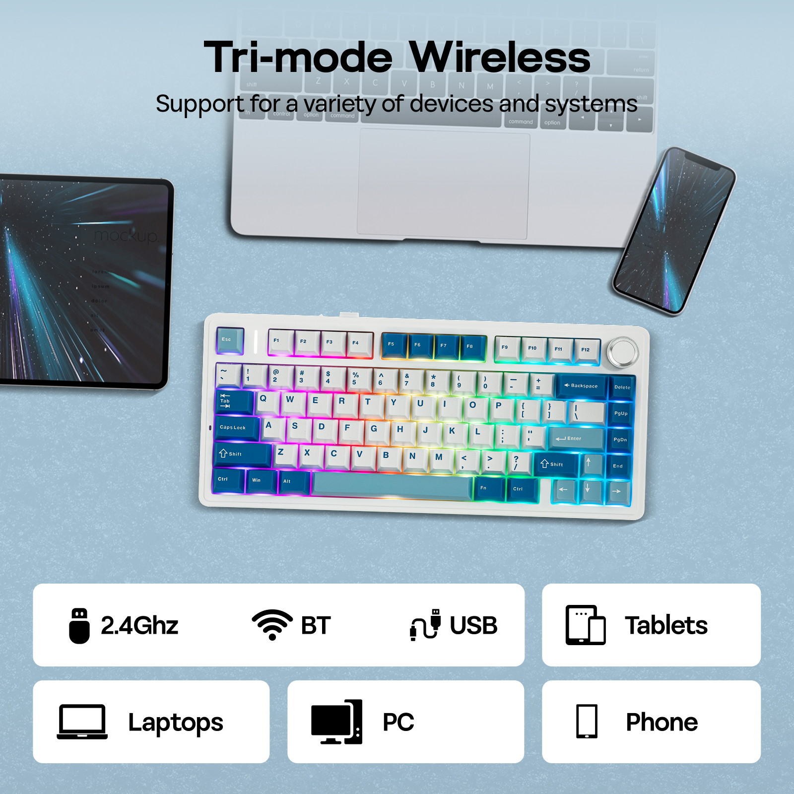 EPOMAKER x AULA F75 Ultra 75% ANSI US QWERTY Layout