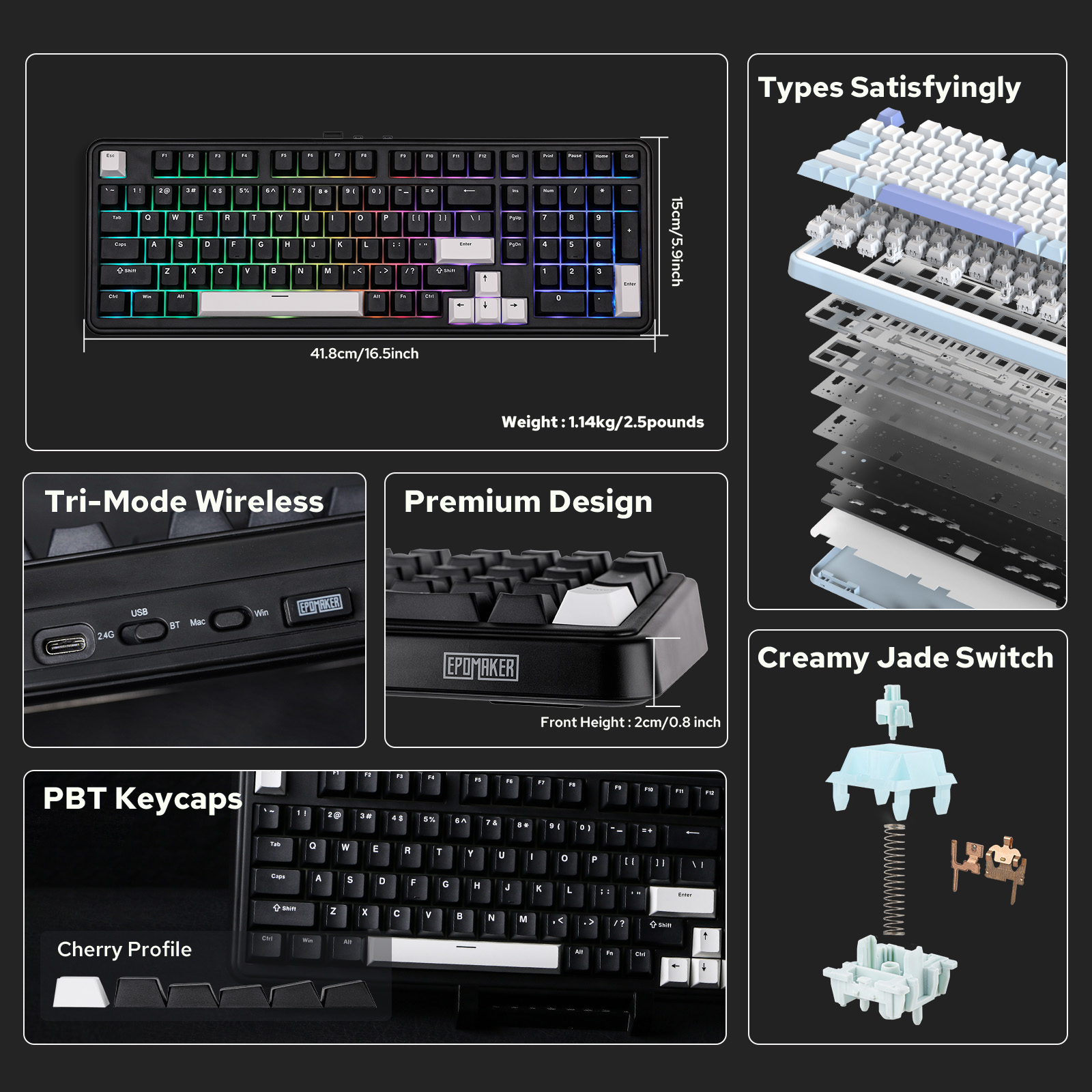 EPOMAKER TH99/TH99 Plus 96% QWERTY ANSI Hot-Swap