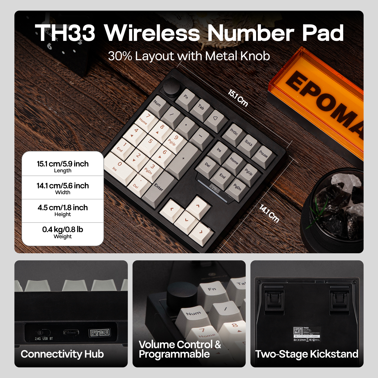 EPOMAKER TH33 30% uszczelka Hot-Swap