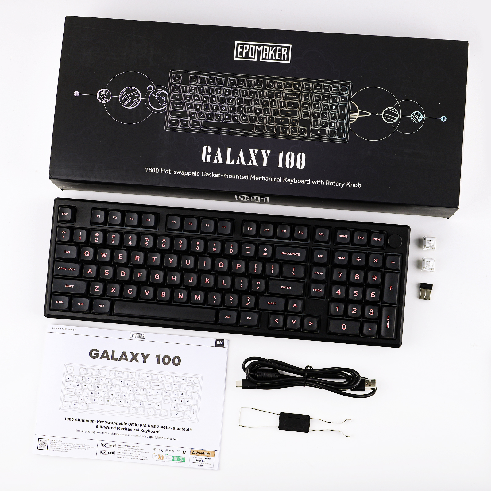 EPOMAKER Galaxy100 1800 ANSI US Layout QMK/VIA