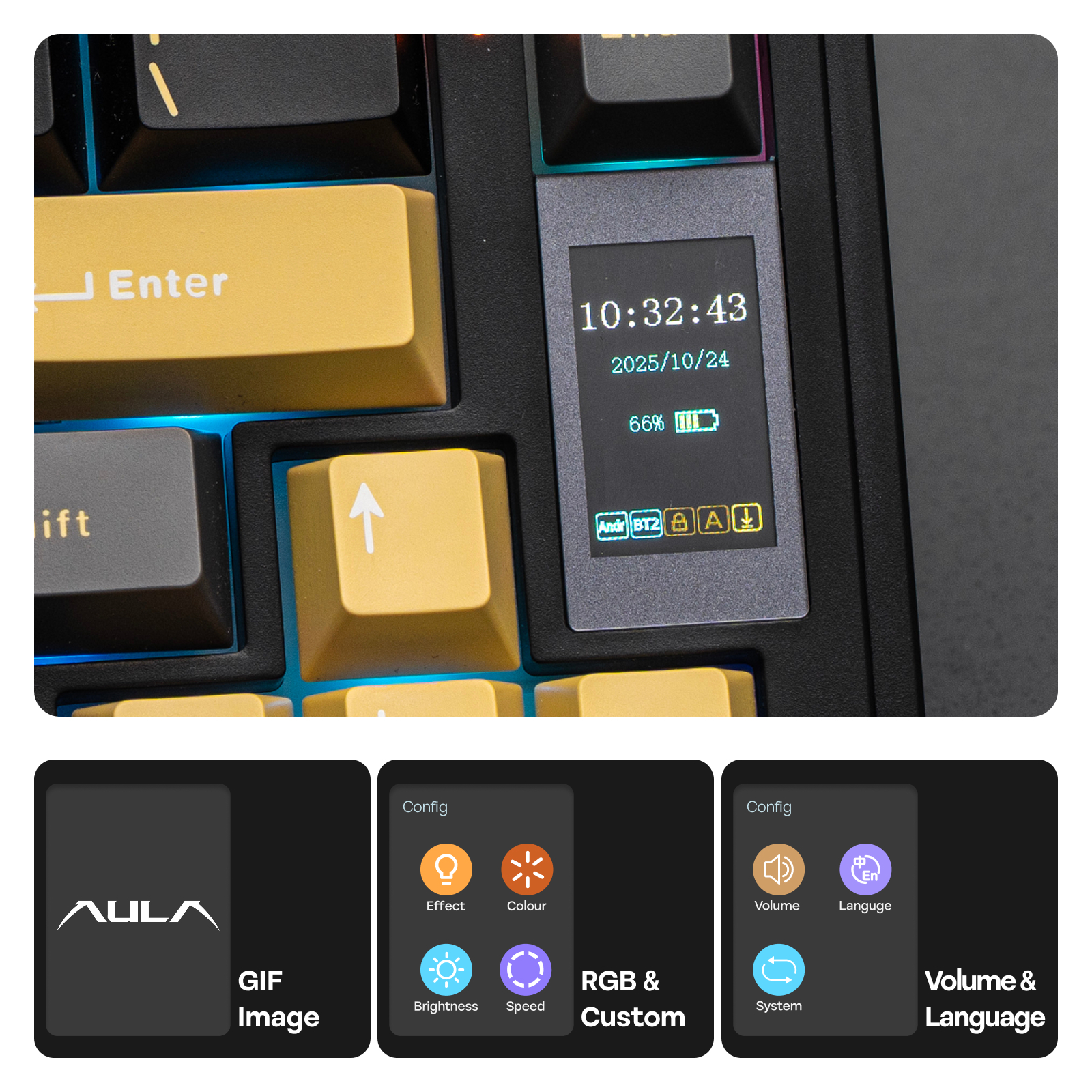 EPOMAKER X AULA EA75 MAX 75% ANSI US Layout Hot-Swap