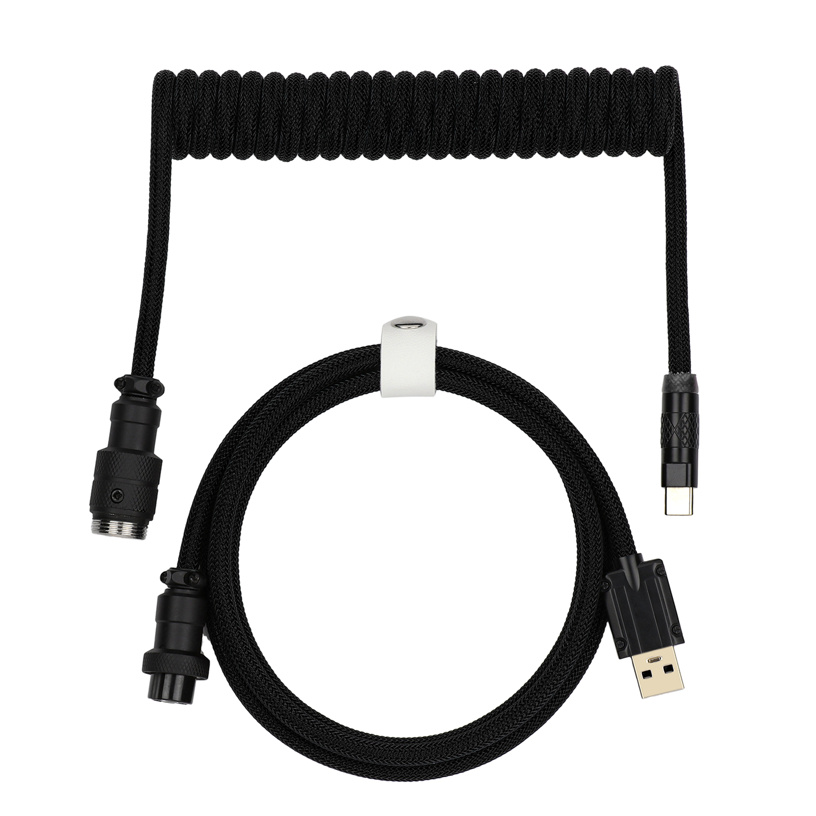 EPOMAKER Mix Pro Coiled Cable 1.5m Double Sleeved