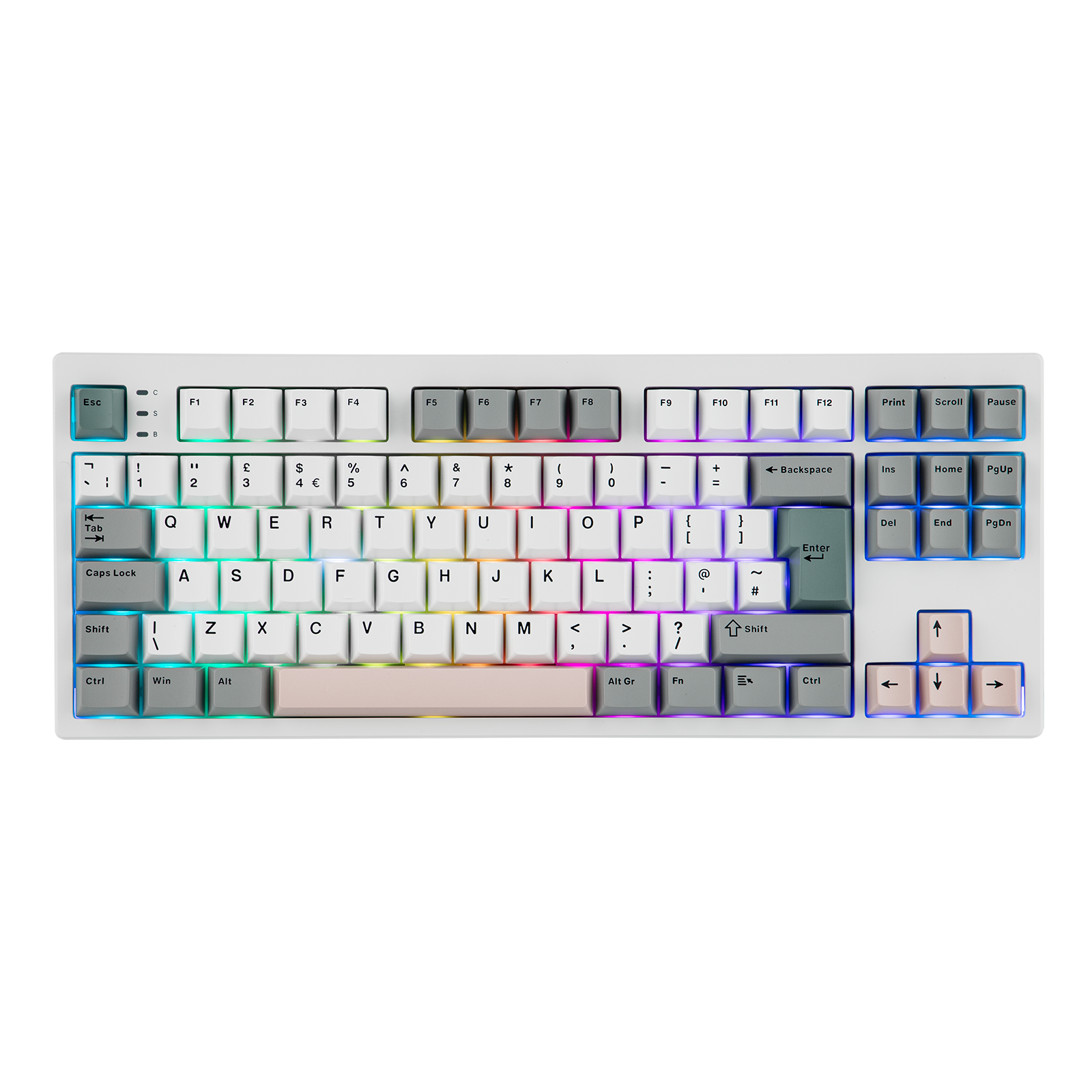 ISO-UK Layout EPOMAKER TH87 TKL Layout Wired/BT/2.4Ghz