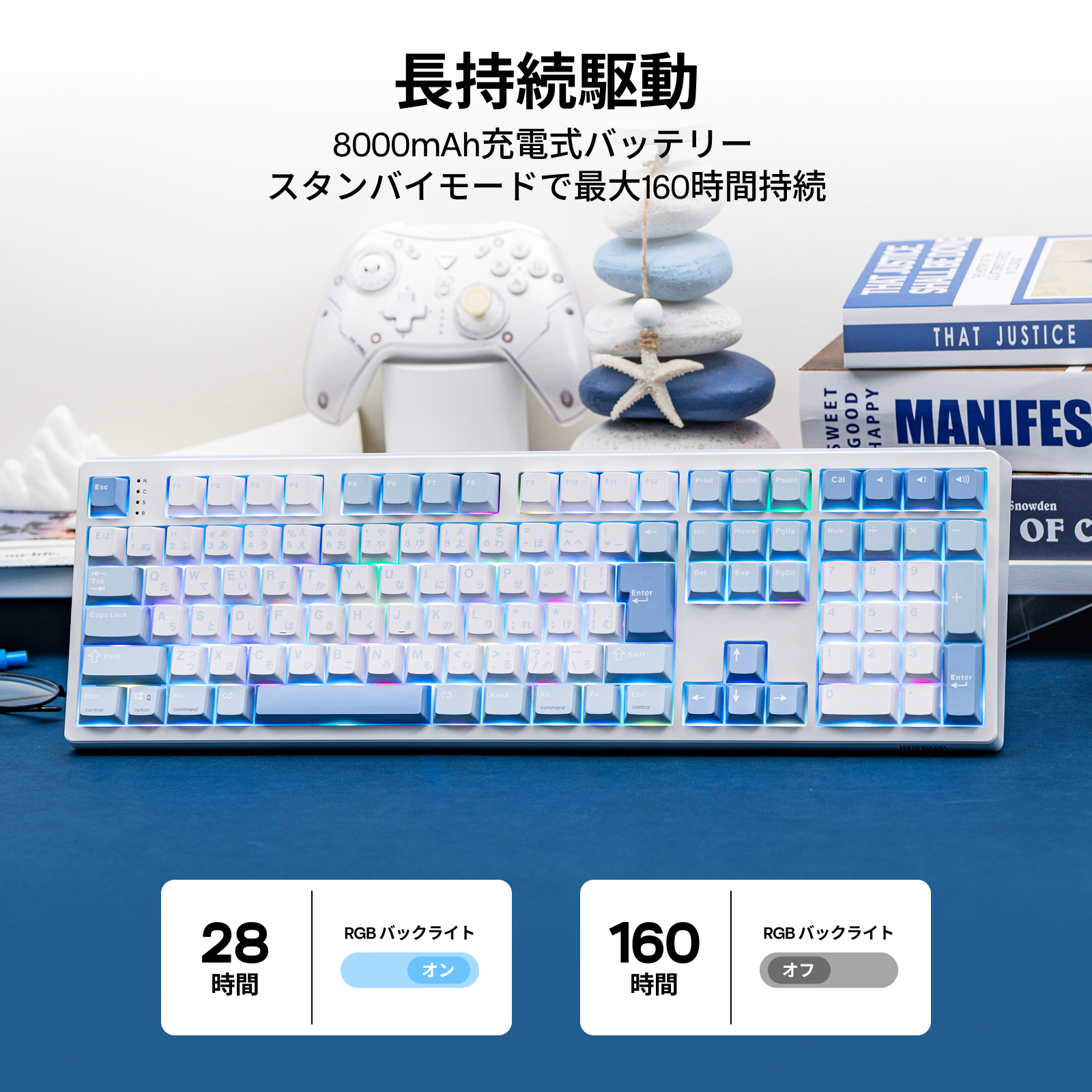 Japansk version EPOMAKER TH108 JIS Layout 100% Fuld