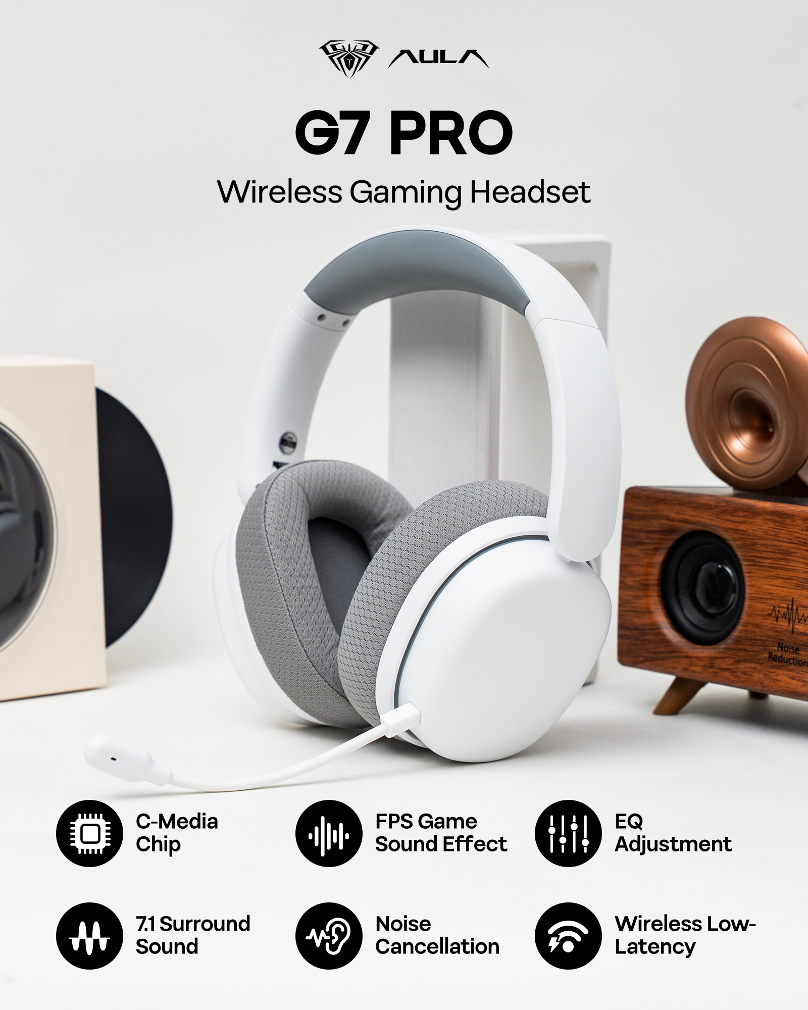 AULA G7 Pro Wired/Bluetooth/2.4GHz Wireless Gaming