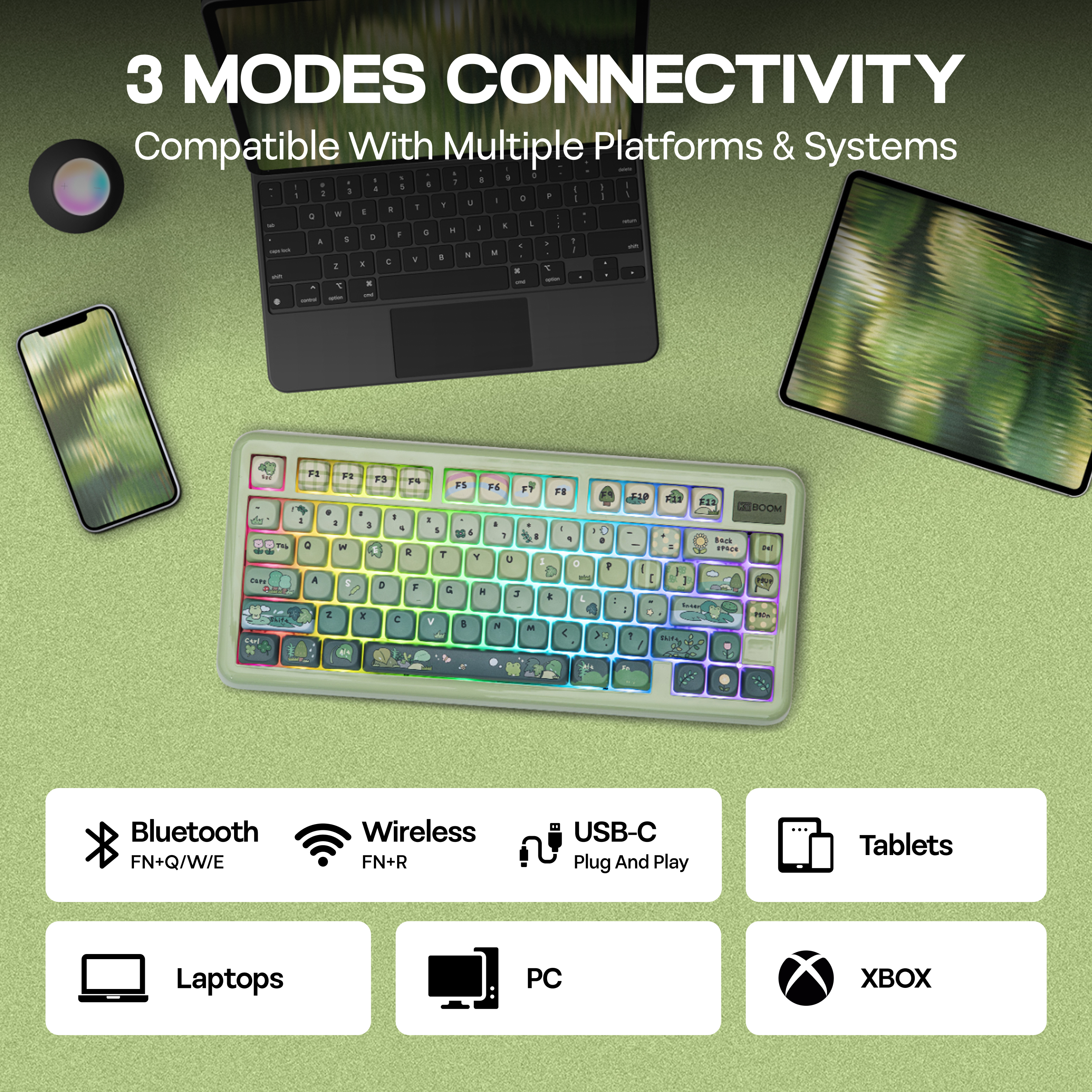 KiiBOOM Phantom81 Lite QMK/VIA ৭৫% হট-সোয়াপ গ্যাসকেট