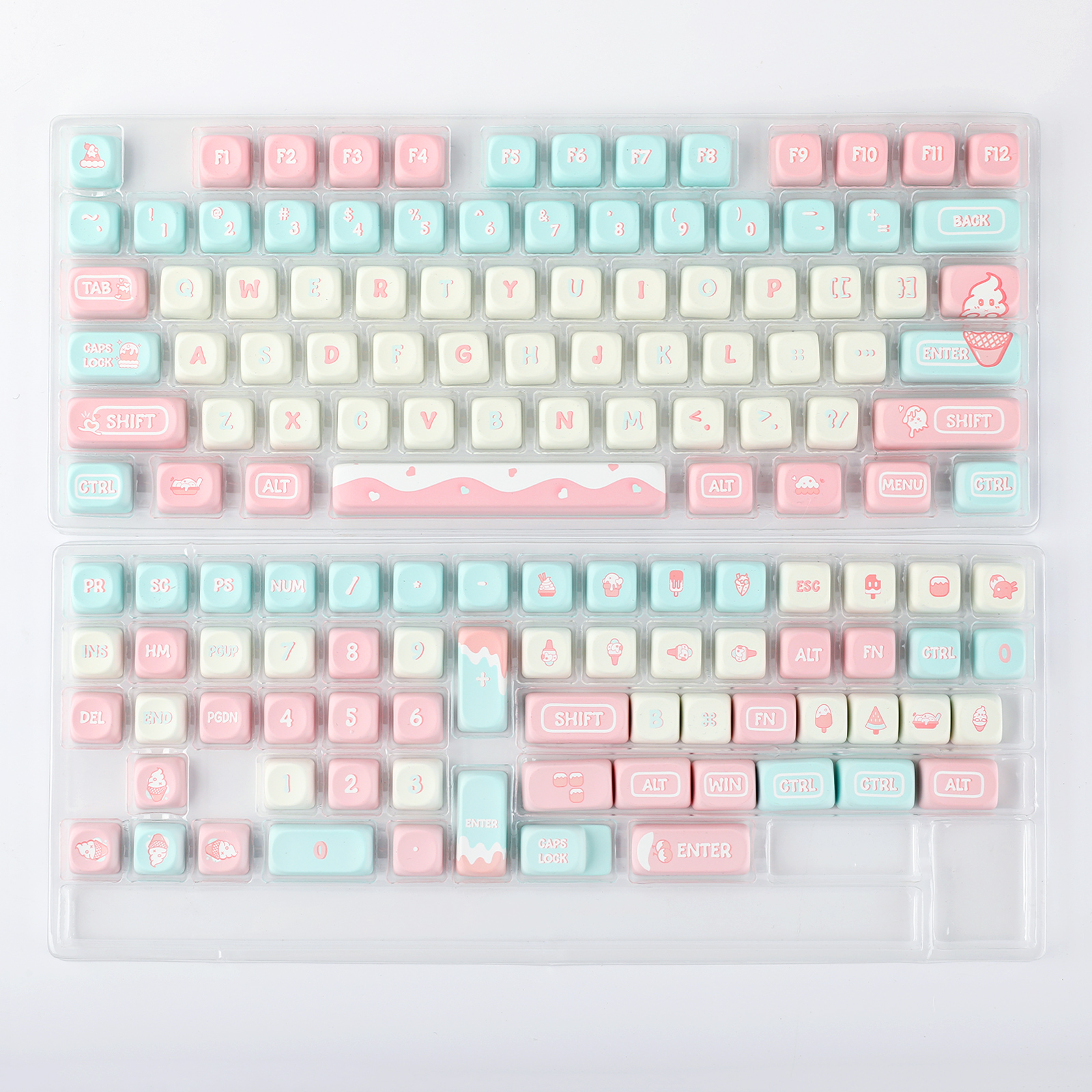 KiiBOOM Ice Cream Dream 132 Keys Keycaps MOA Profile