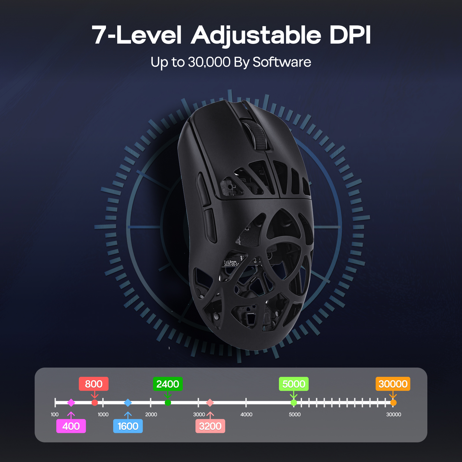 EPOMAKER Carbon X Wired/2.4G/BT Wireless Gaming Mouse