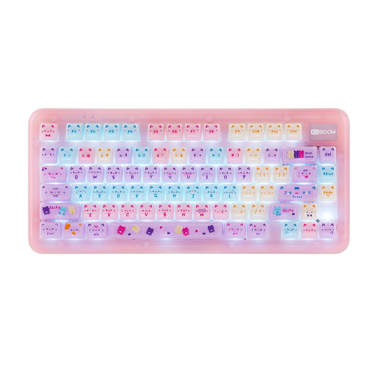 KiiBOOM Meow Pudding V2 Keycap-sæt 128 taster MAO