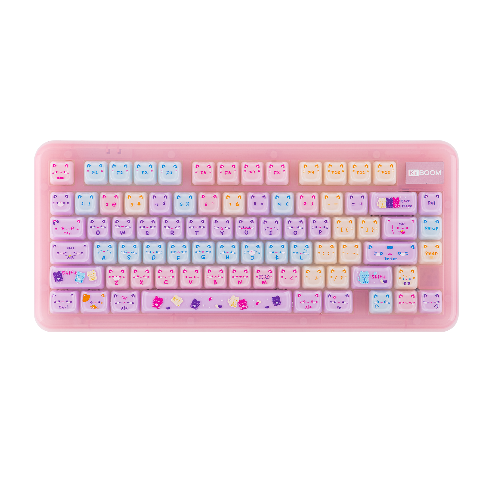 KiiBOOM Meow Pudding V2 Keycap-sæt 128 taster MAO
