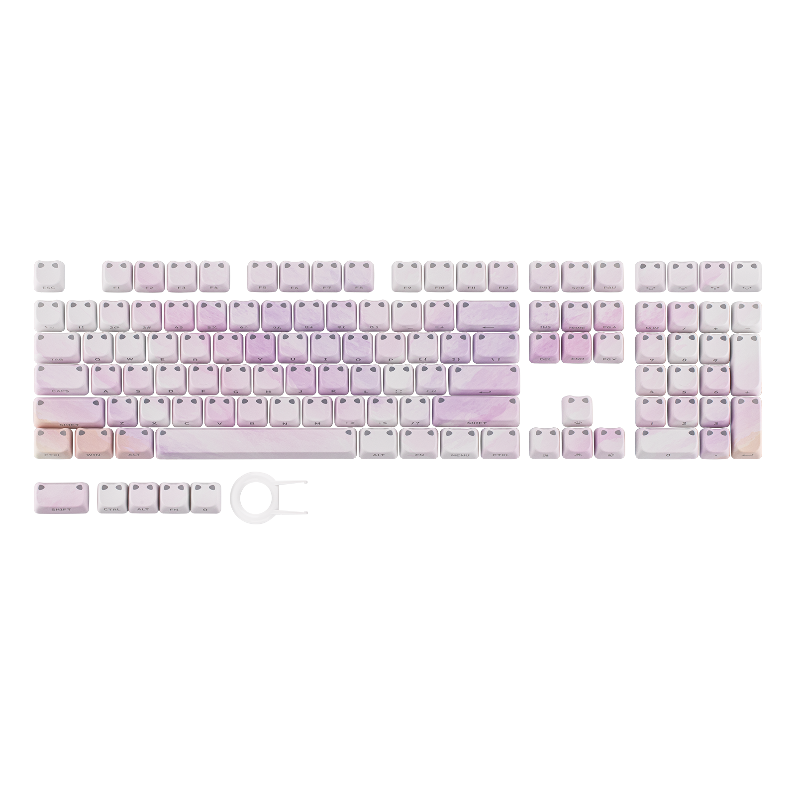Conjunto de teclas EPOMAKER Shimmeow 113 com perfil MAO