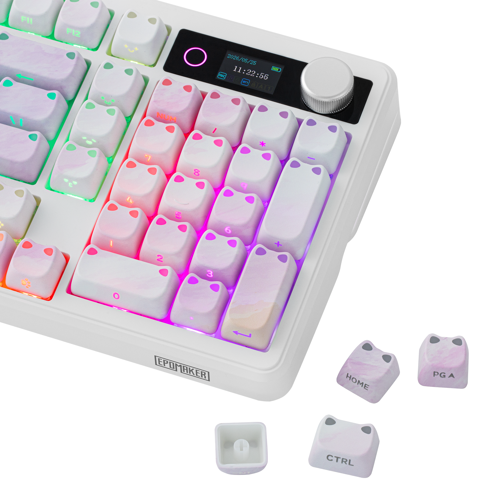 Conjunto de teclas EPOMAKER Shimmeow 113 com perfil MAO