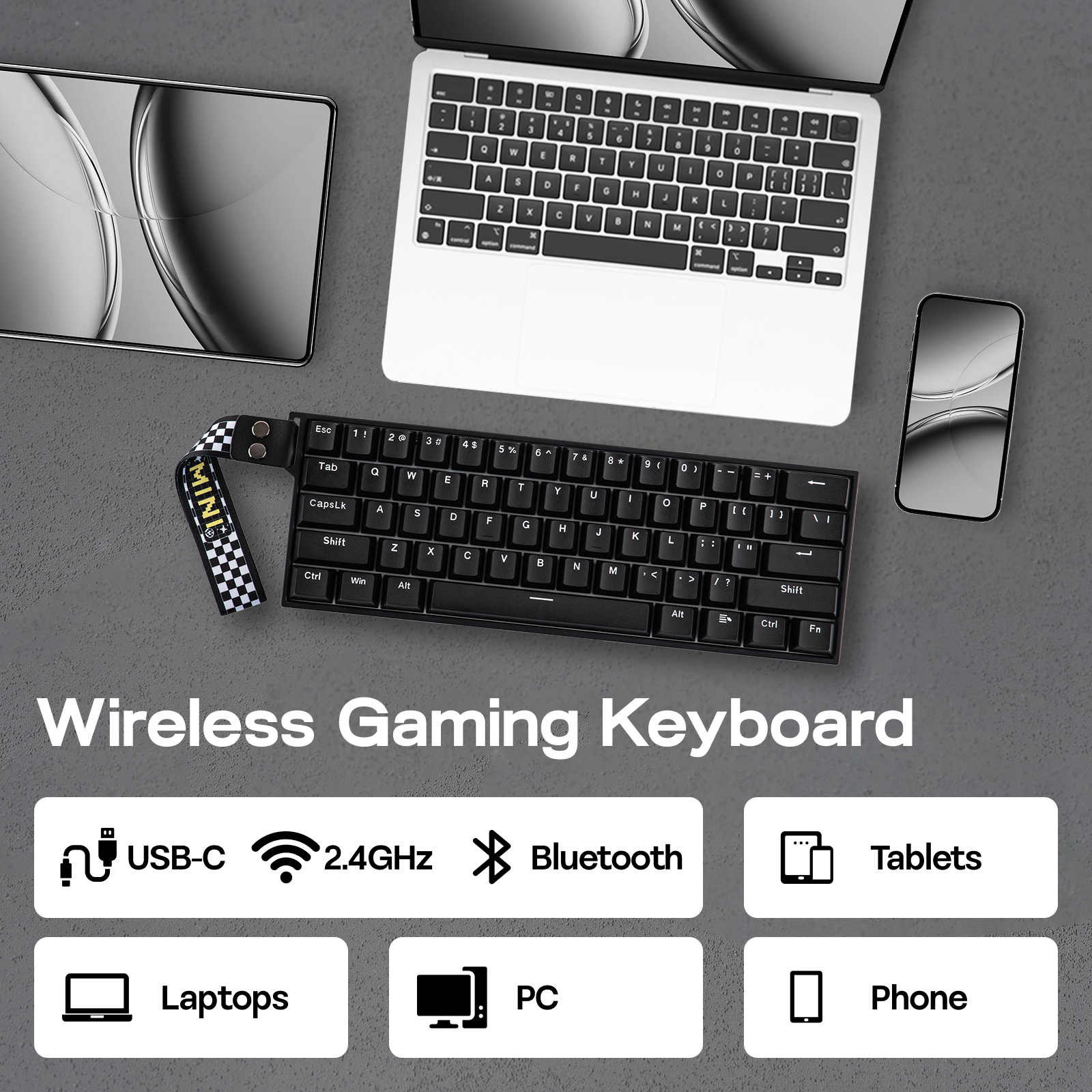 AULA MINI60 HE MAX 60% ANSI USA paigutus