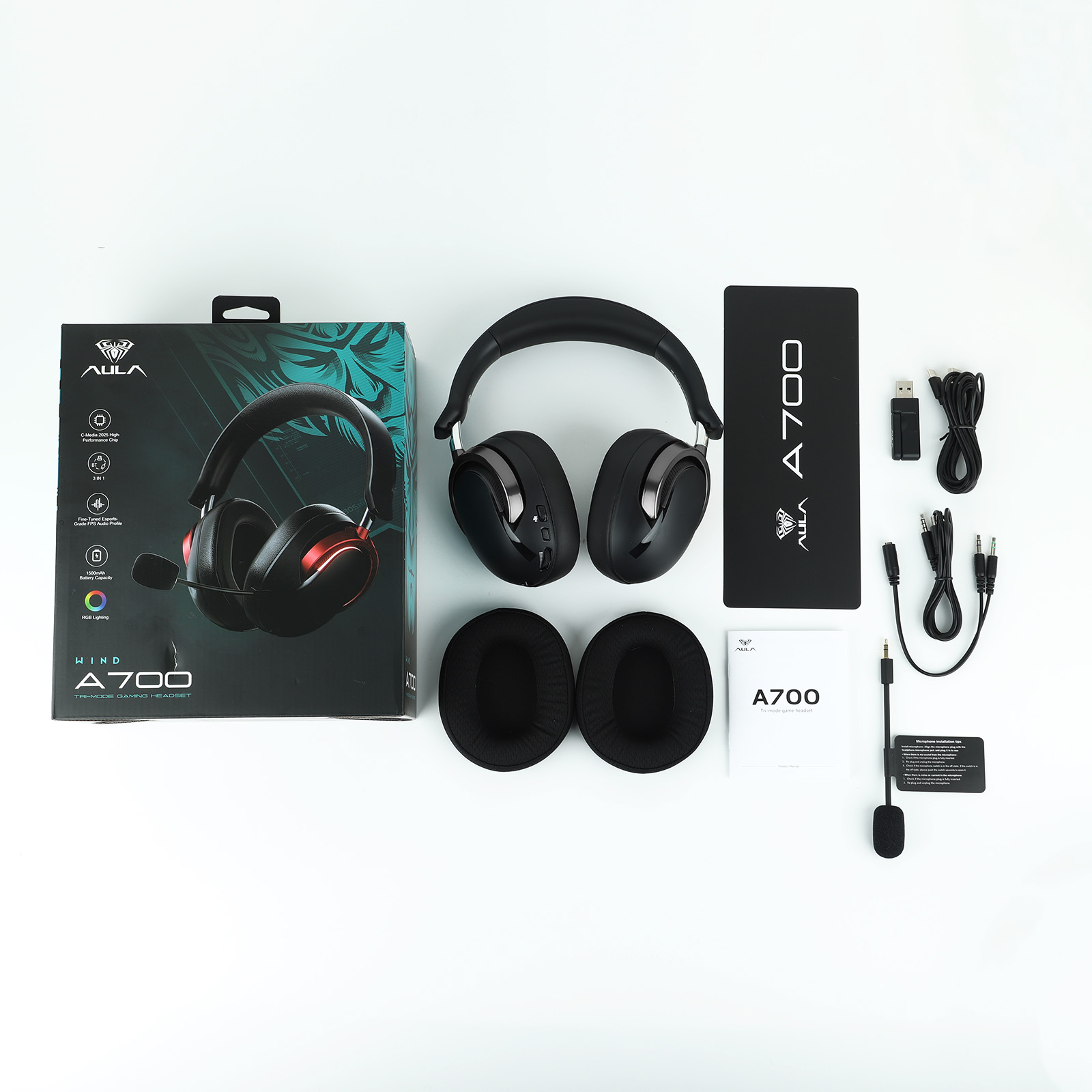 AULA A700 Tri-mode Wireless Gaming Headphone