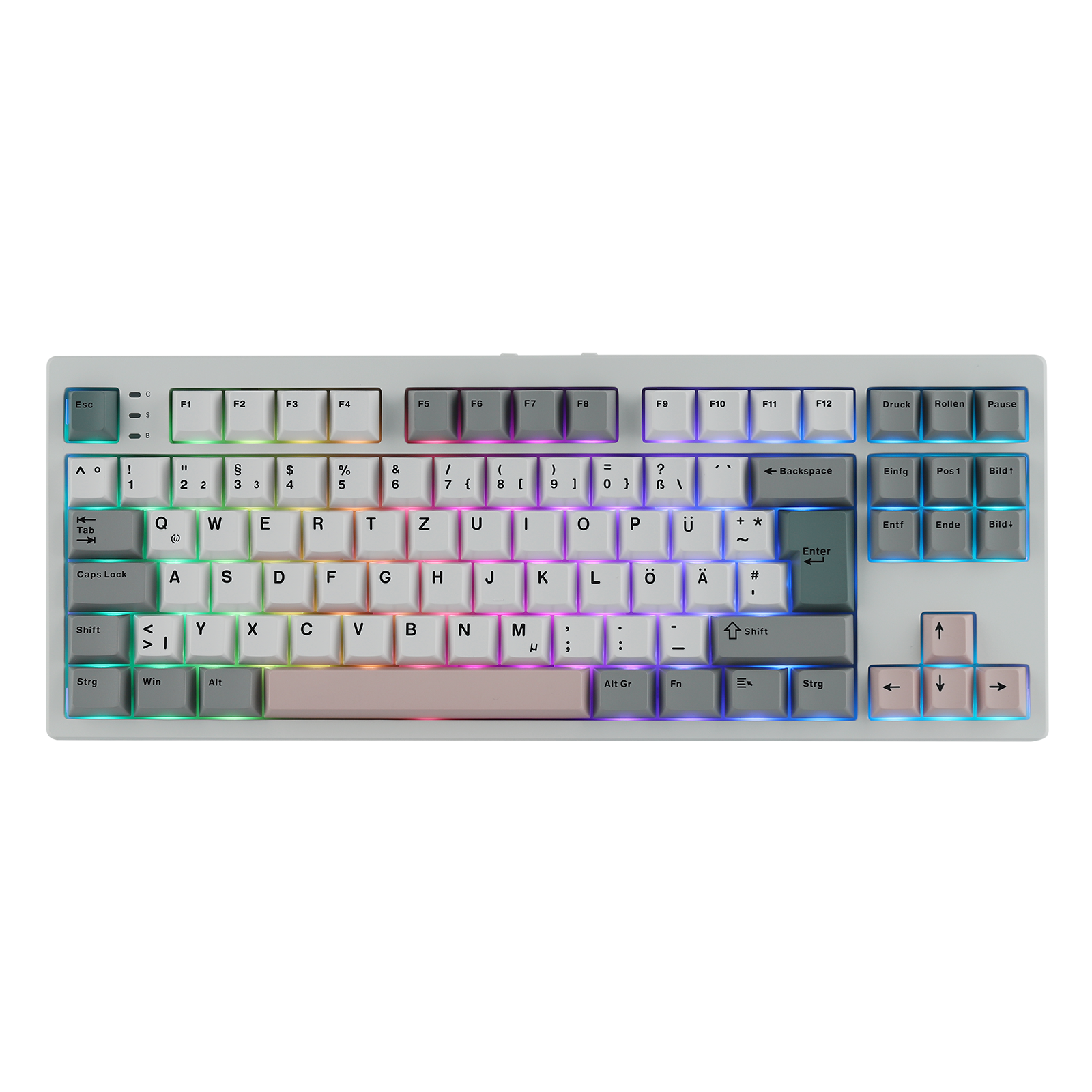 EPOMAKER TH87 ISO-DE টেনকিলেস TKL লেআউট