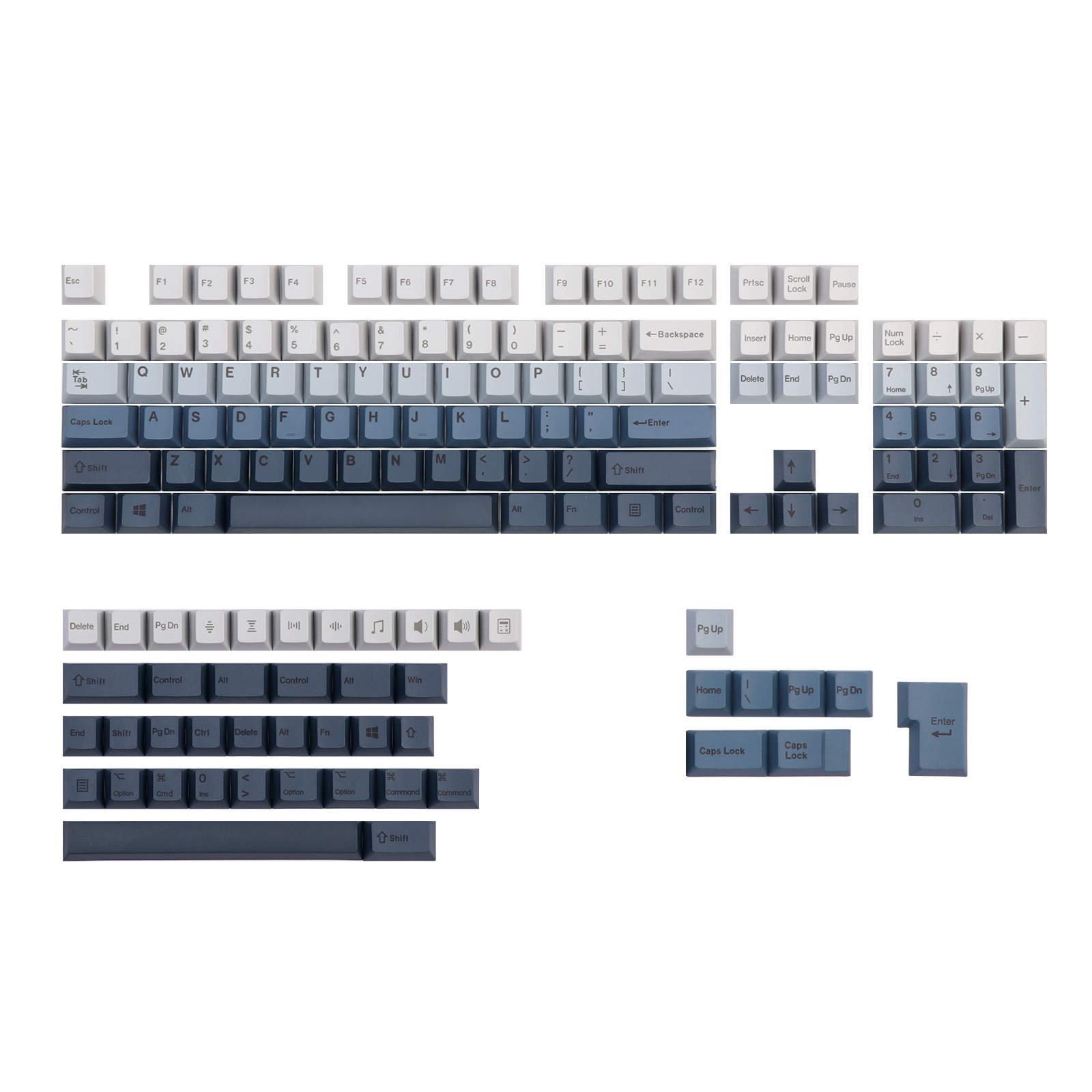 EPOMAKER AquaShift PBT taustiņu vāciņi 149 ķiršu