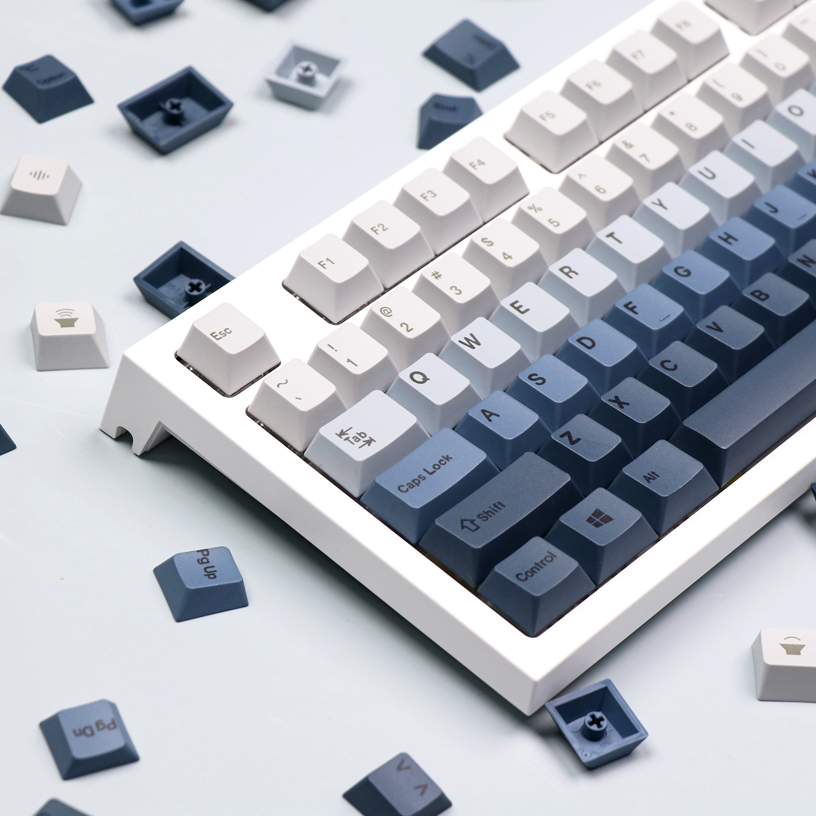 EPOMAKER AquaShift PBT taustiņu vāciņi 149 ķiršu