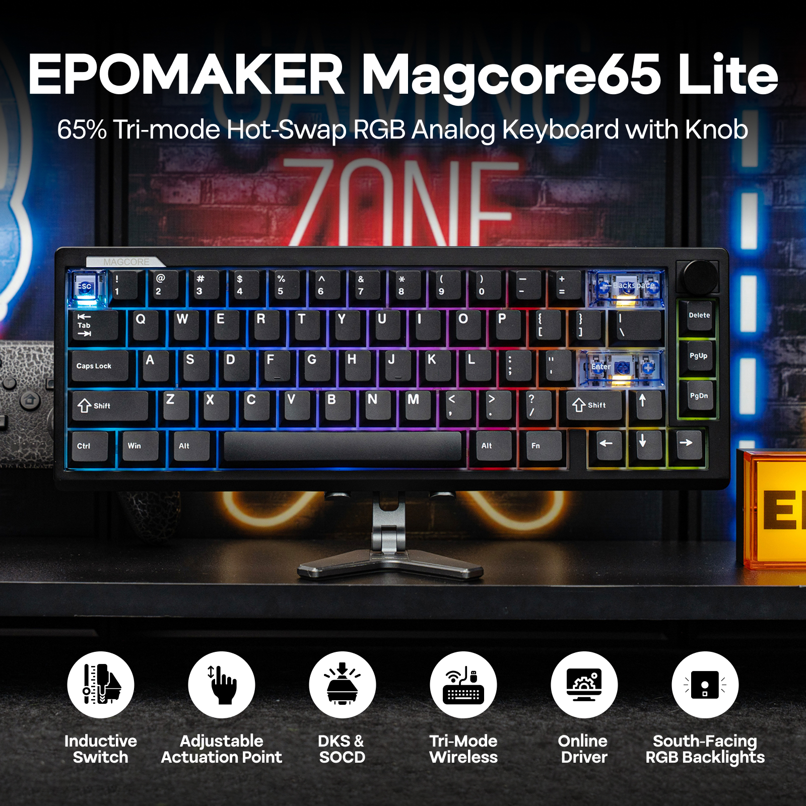 EPOMAKER Magcore65 Lite 65% US QWERTY Layout