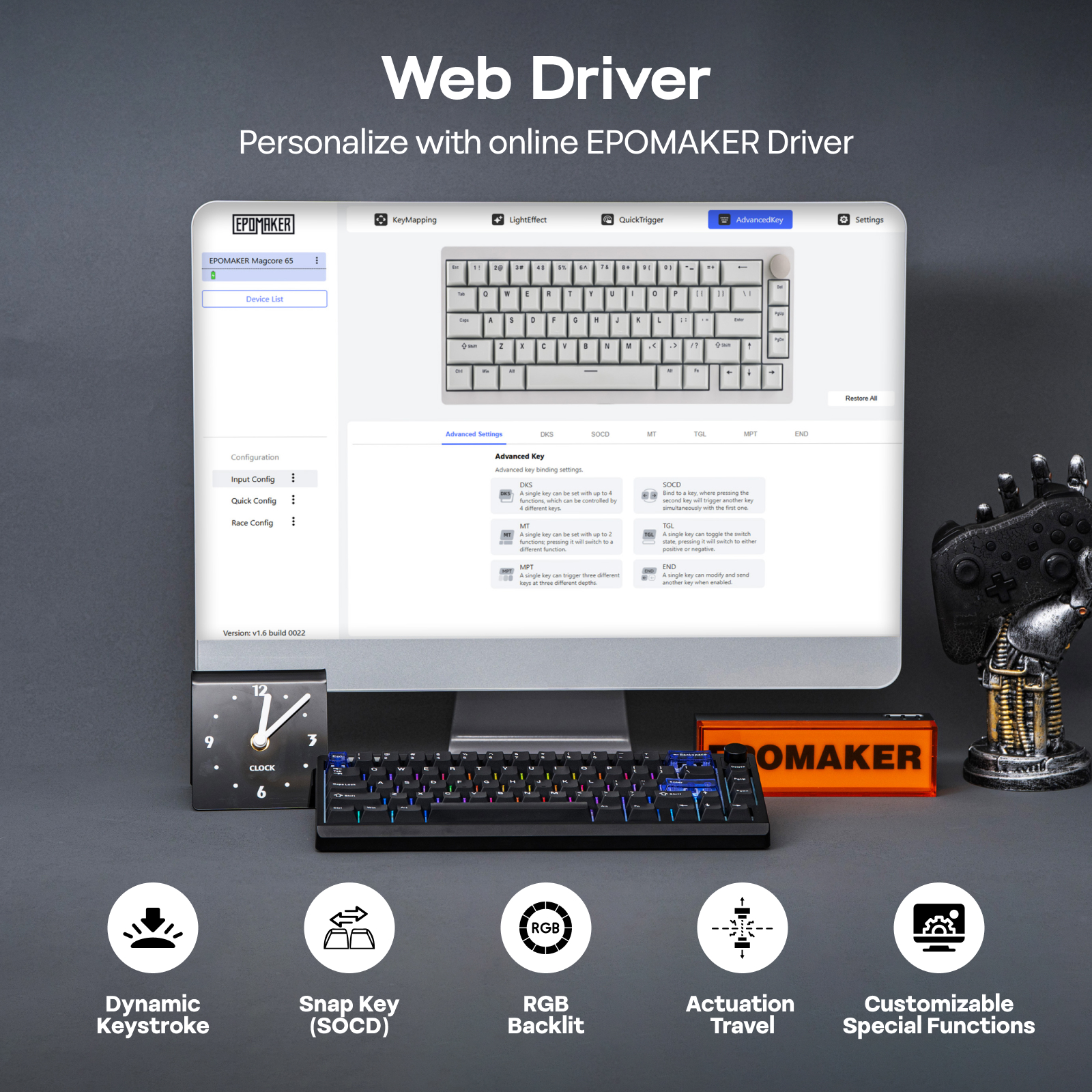 EPOMAKER Magcore65 Lite 65% US QWERTY Layout