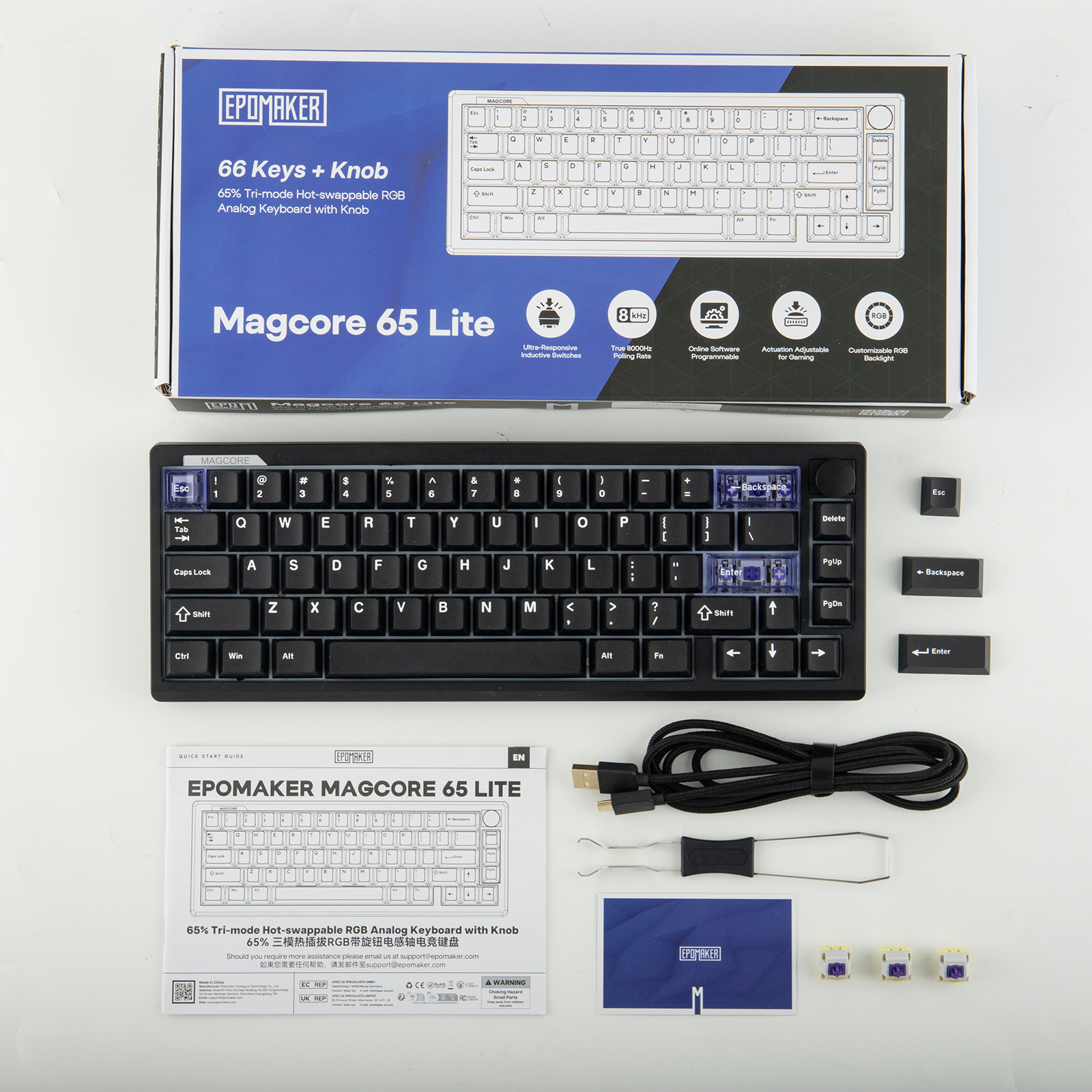 EPOMAKER Magcore65 Lite 65% US QWERTY Layout